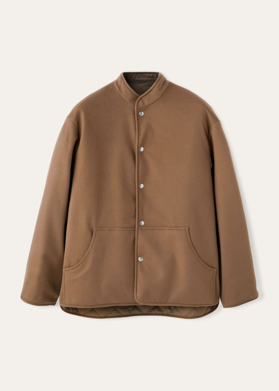 o1srvl11e0125 Reversible Jacket in Brown