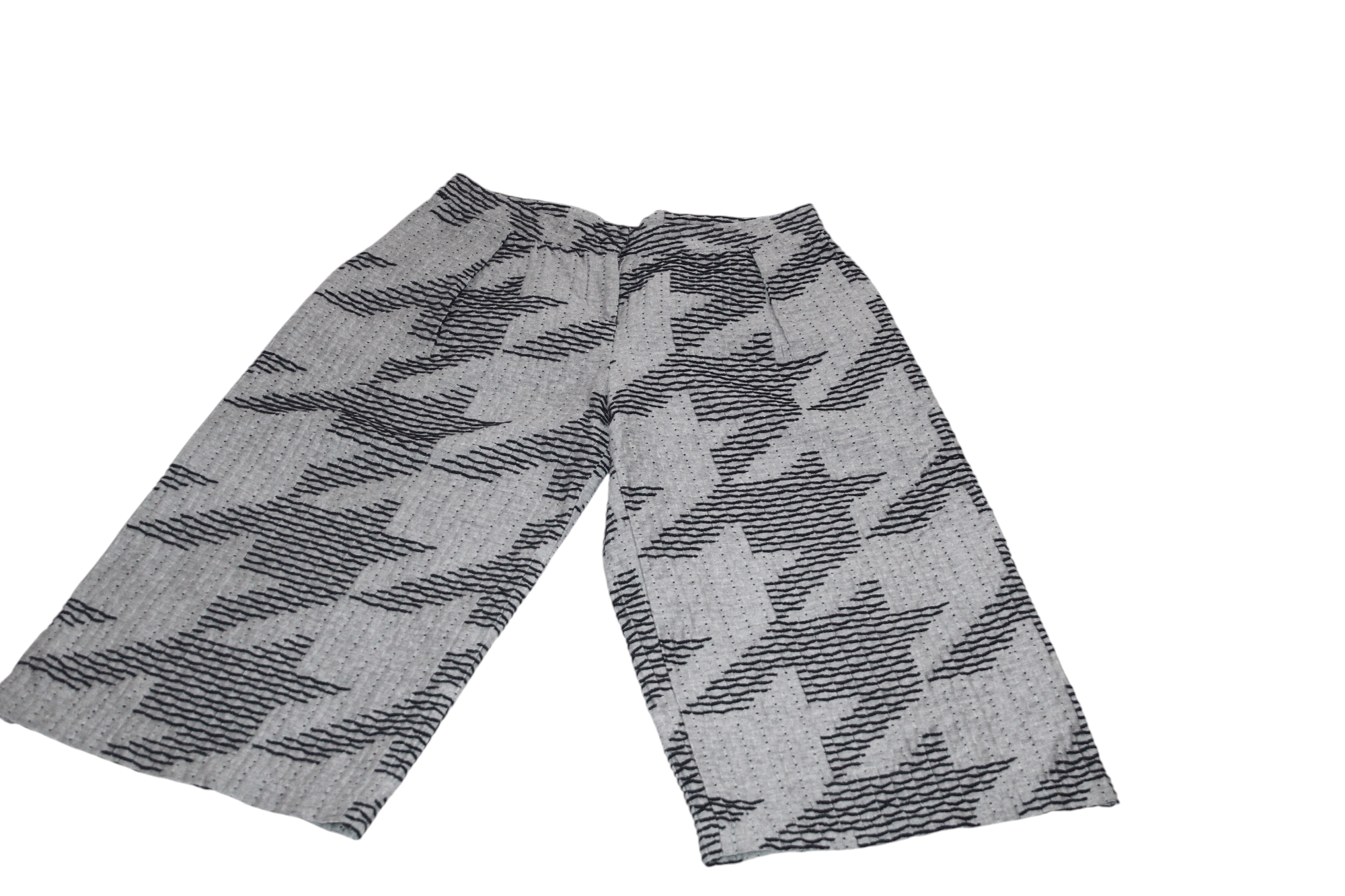 Barbara I Gongini Jijil Couture abstract patterns wide leg palazzo shorts Size 30" / US 8 / IT 44 - 4 Thumbnail