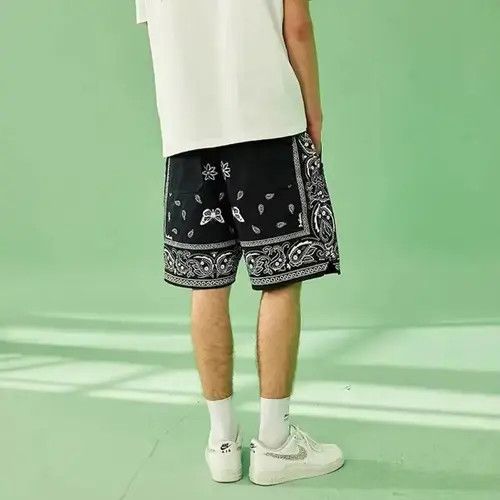 High Sport × Japanese Brand × Jean 20SS Indigo Union Japan Black Bandana Butterfly Shorts Size US 33 - 3 Thumbnail