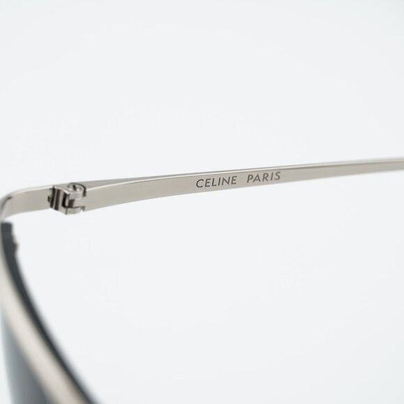 Celine Celine CL40307U 16A Sunglasses Silver Square Frame, Grey Size ONE SIZE - 8 Thumbnail