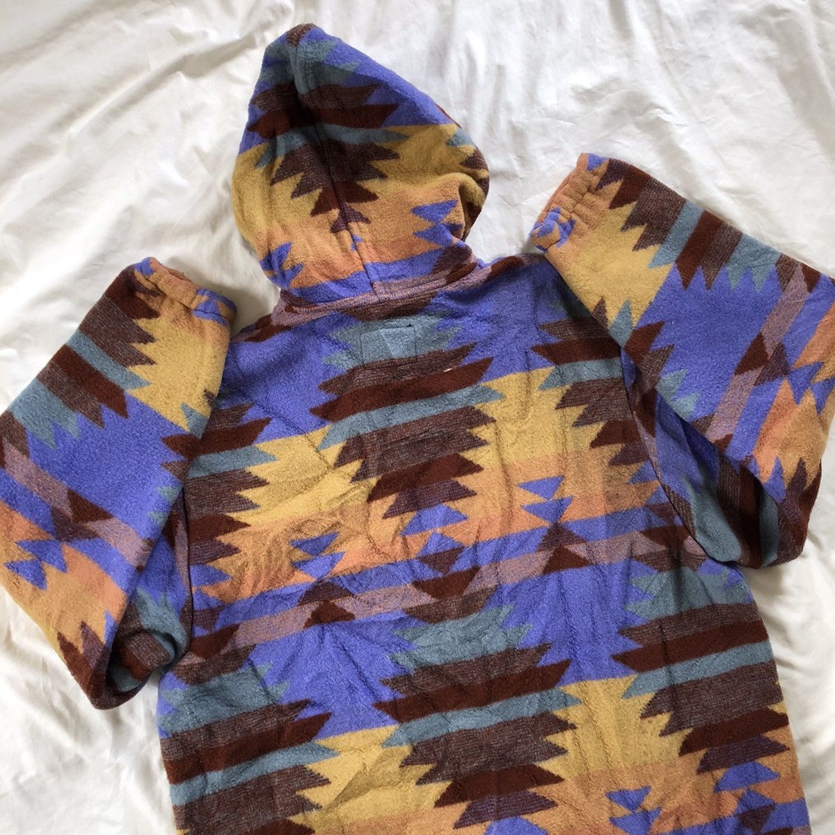 Aztech Mountain RONCELNI Navajo Native Half Zip Hoodie Fleece Jacket Size US XL / EU 56 / 4 - 5 Thumbnail
