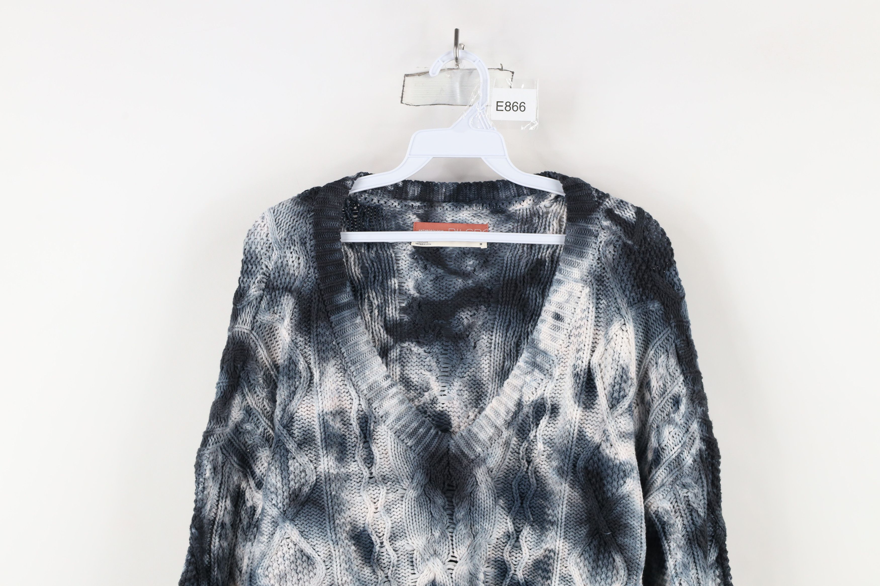 Anthropologie × Vintage Anthropologie Pilcro Chunky Cable Knit Fisherman Sweater Size M / US 6-8 / IT 42-44 - 2 Thumbnail