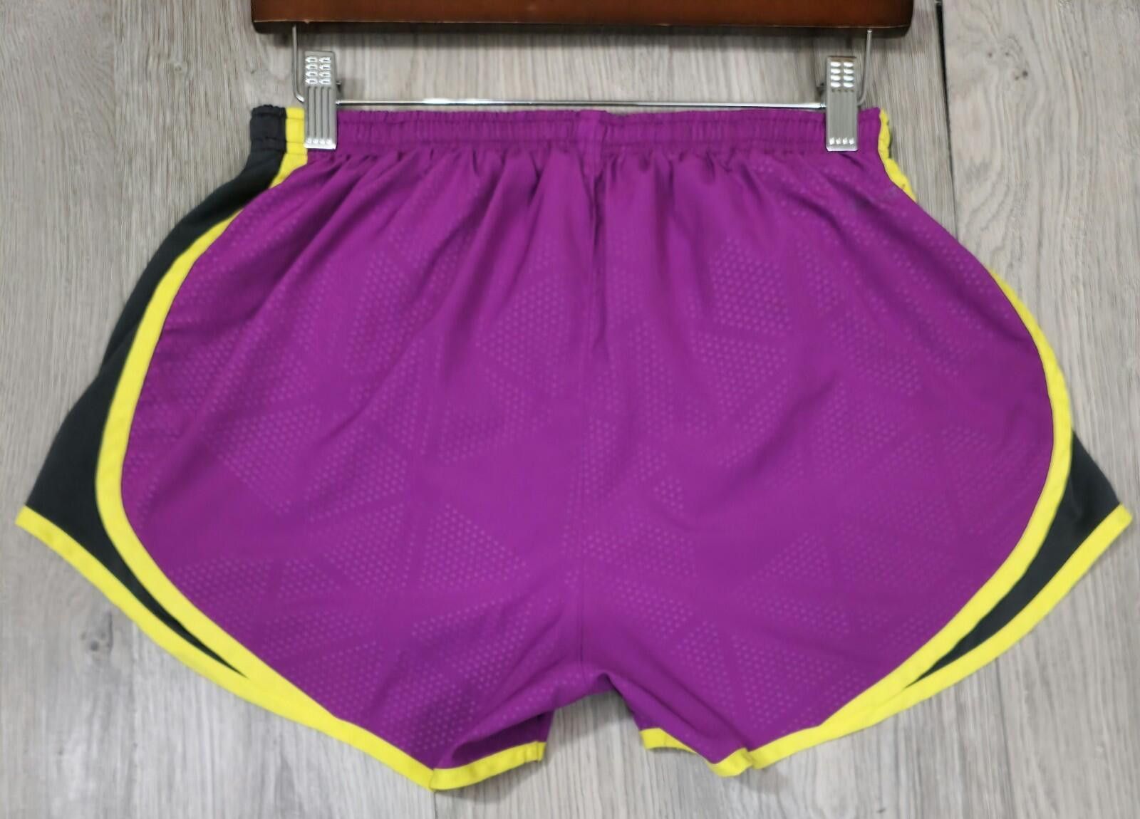 Nike Nike Shorts Womens M Purple,Black,Yellow Dri-Fit Running #12 Size 32" / US 10 / IT 46 - 5 Thumbnail