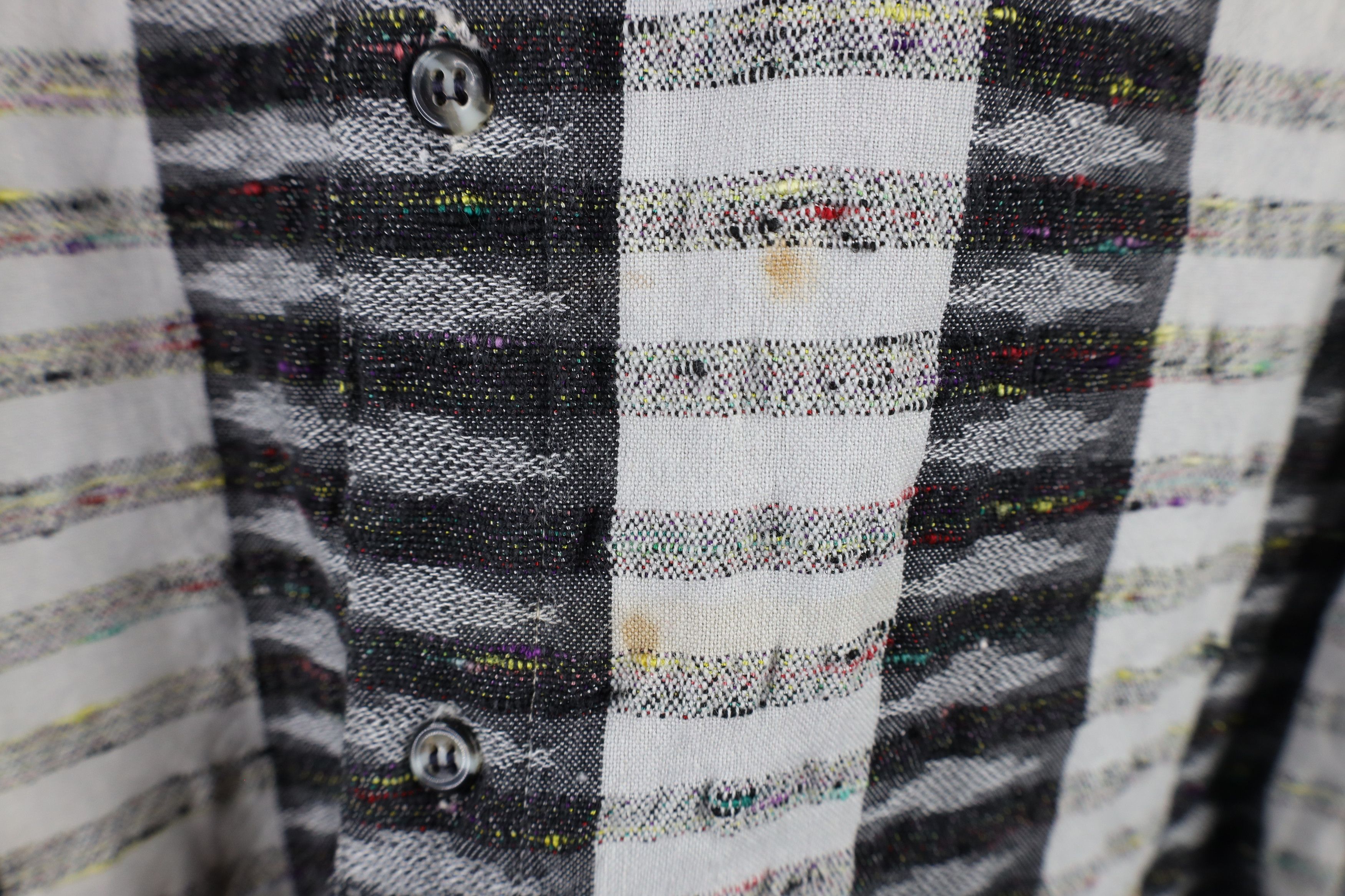 Vintage Vintage 90s Streetwear Rainbow Atomic Fleck Button Shirt Size US L / EU 52-54 / 3 - 4 Thumbnail