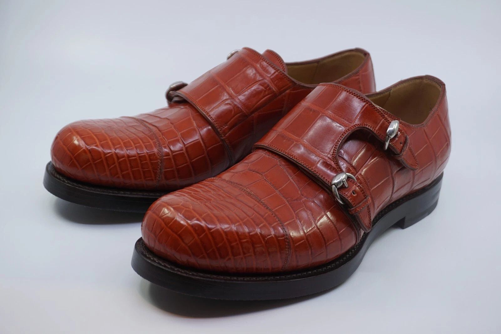 Gucci RARE Gucci Exotic Alligator Crocodile UK 7 US 7.5 Size US 7.5 / EU 40-41 - 8 Thumbnail
