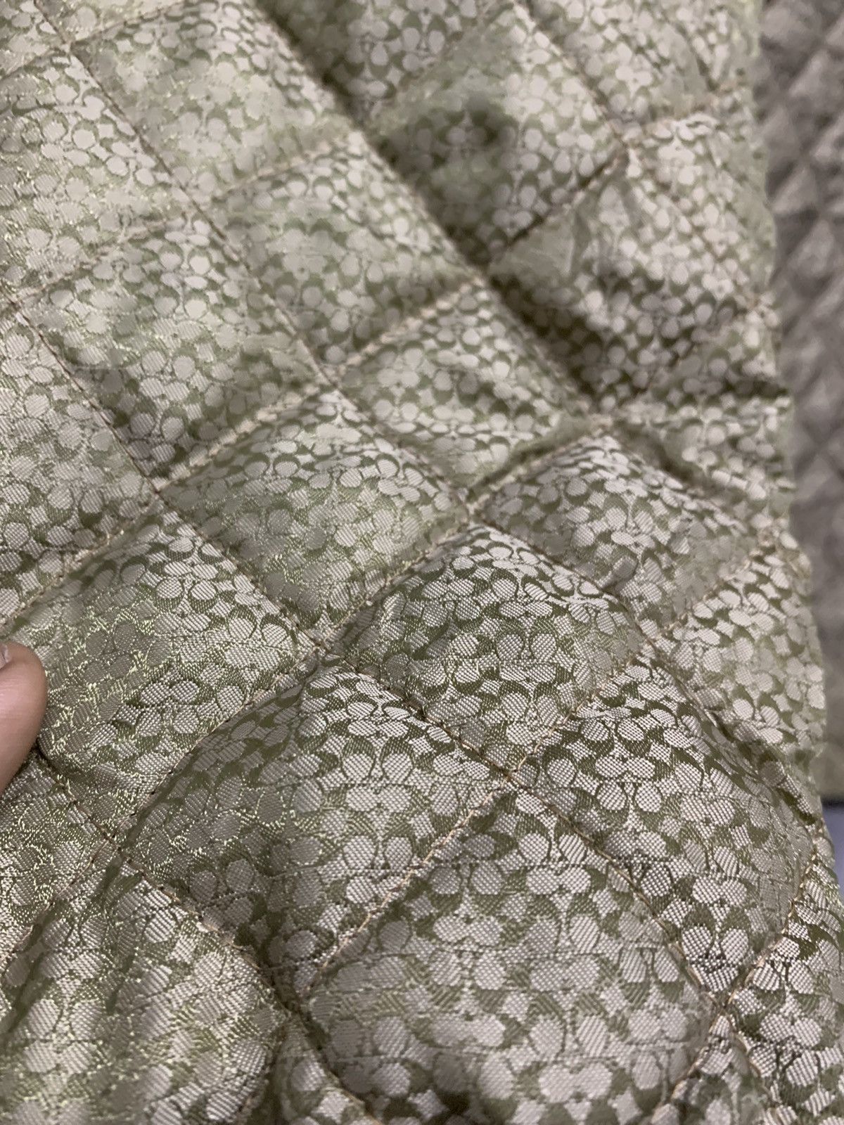Coach × Vintage 90s COACH MONOGRAM QUILTED JACKET SUNFADED Size US S / EU 44-46 / 1 - 9 Thumbnail