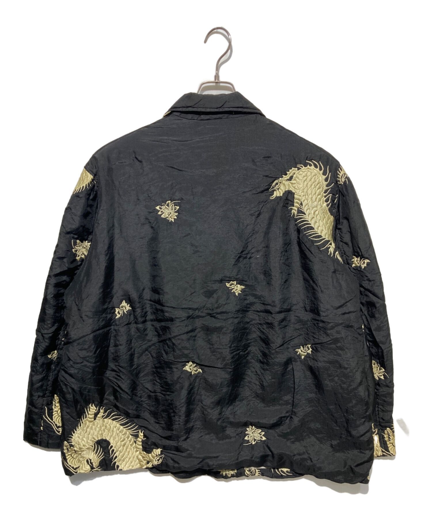 Yohji Yamamoto Yohji Yamamoto pour homme 93AW patterned silk jacket Size US M / EU 48-50 / 2 - 2 Thumbnail
