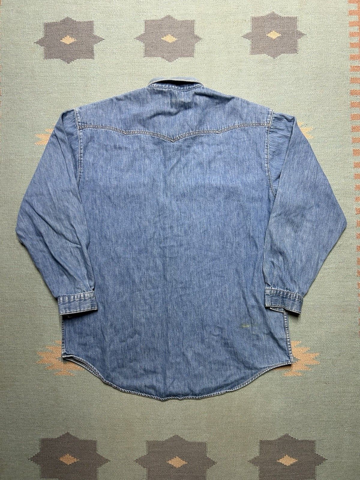 Vintage Vtg gap denim pearl snap shirt western cowboy workwear large Size US L / EU 52-54 / 3 - 6 Thumbnail