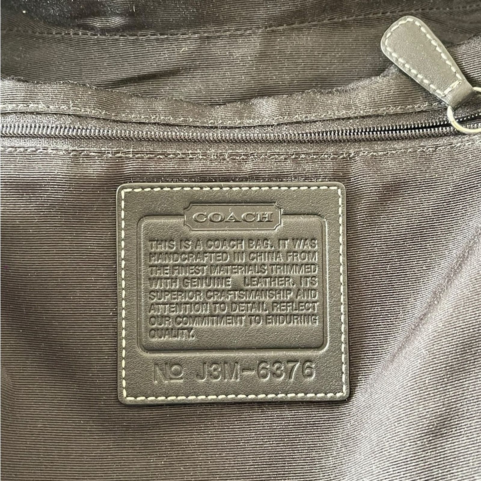 Coach COACH “Soho Duffle” Black Gray Canvas Small C Bag CrossbodY Size ONE SIZE - 8 Thumbnail
