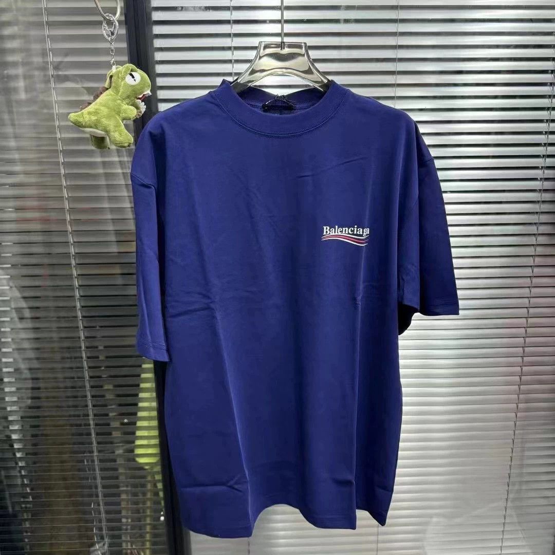 Balenciaga Balenciaga Blue Coke Short Sleeve Size US L / EU 52-54 / 3 - 1 Thumbnail