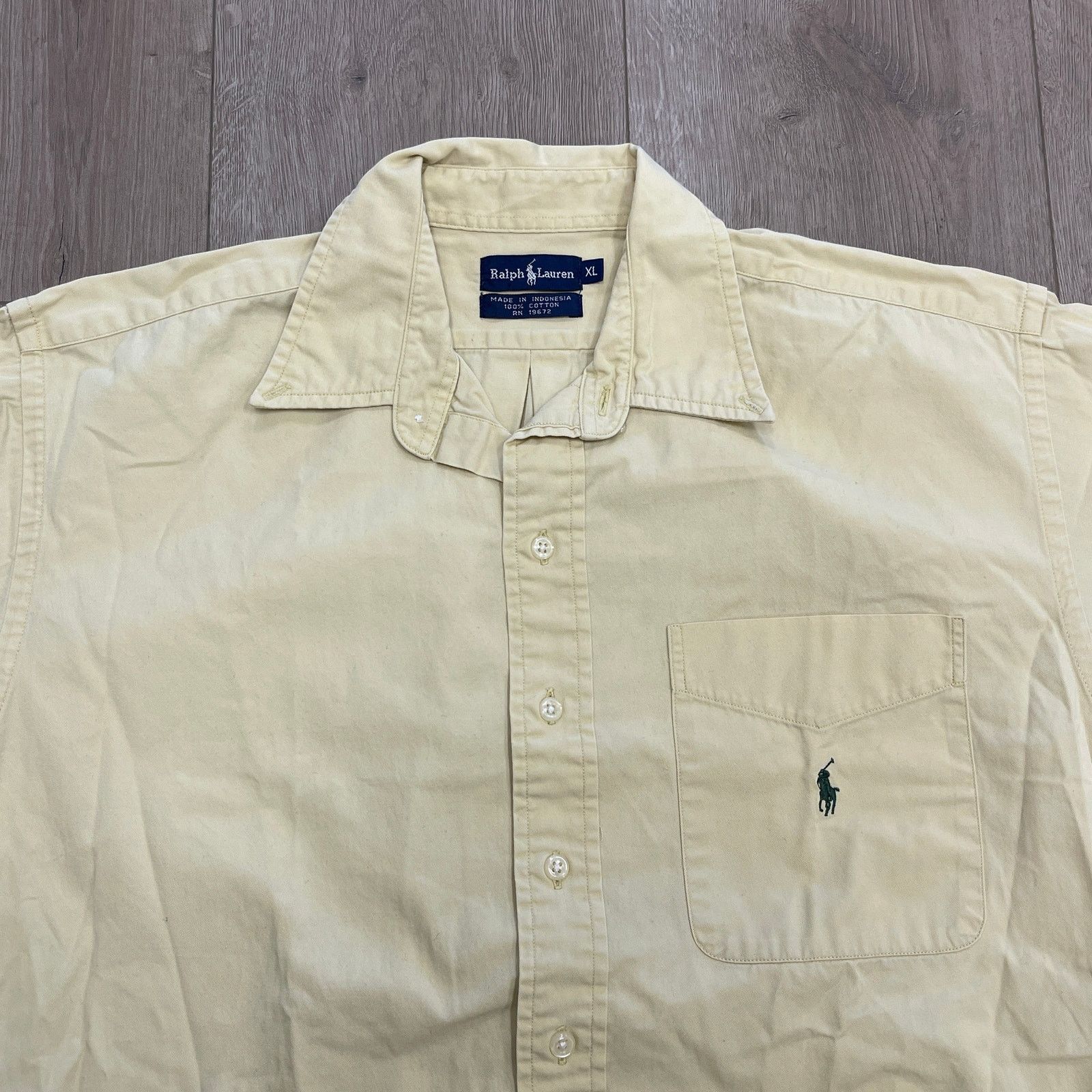 Ralph Lauren Vintage 90s Polo Ralph Lauren Canvas Button Up Shirt Size XL Size US XL / EU 56 / 4 - 2 Thumbnail