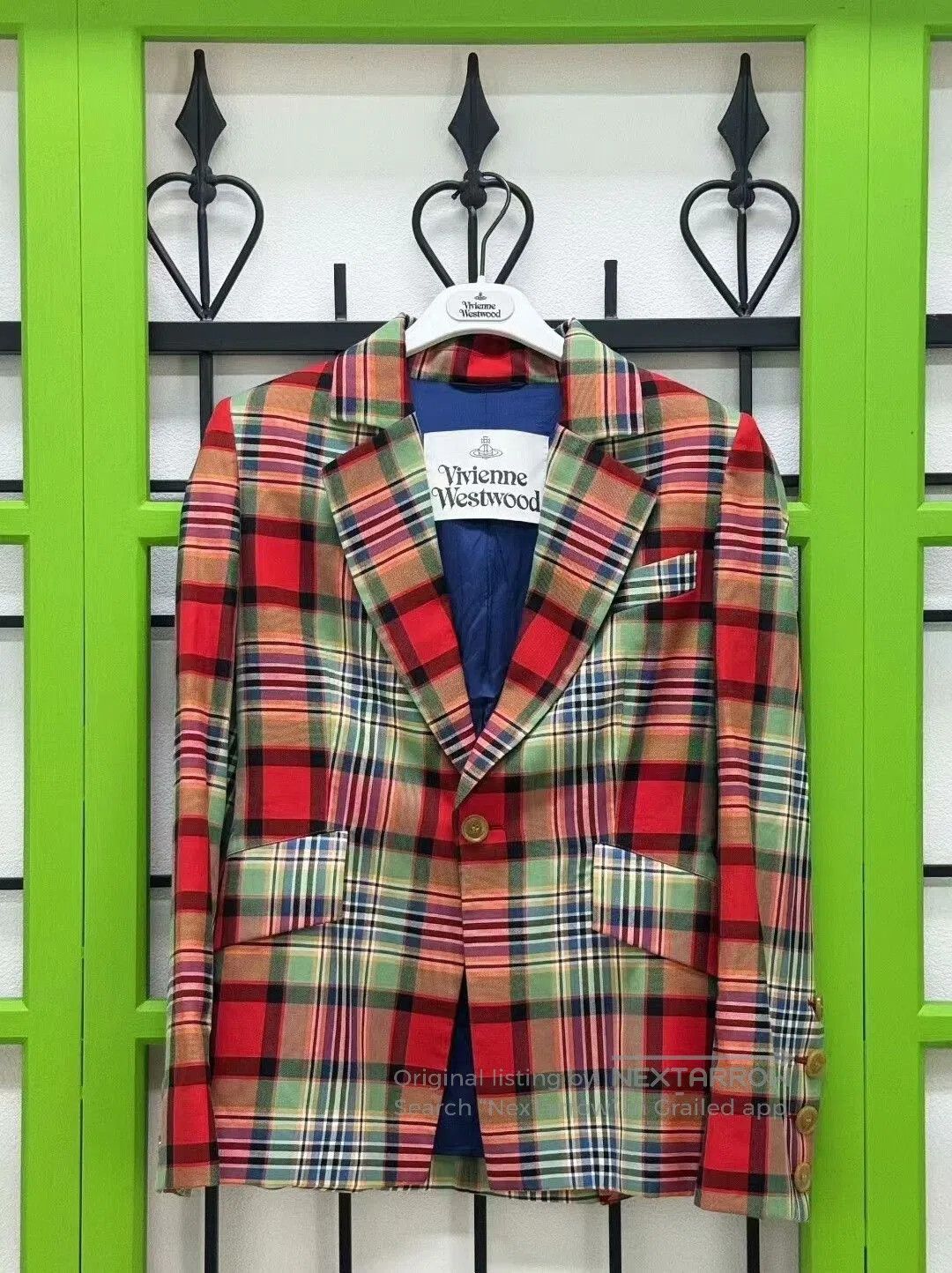Vivienne Westwood vivienne westwood plaid blazer with shoulder pads. Size M / US 6-8 / IT 42-44 - 1 Thumbnail