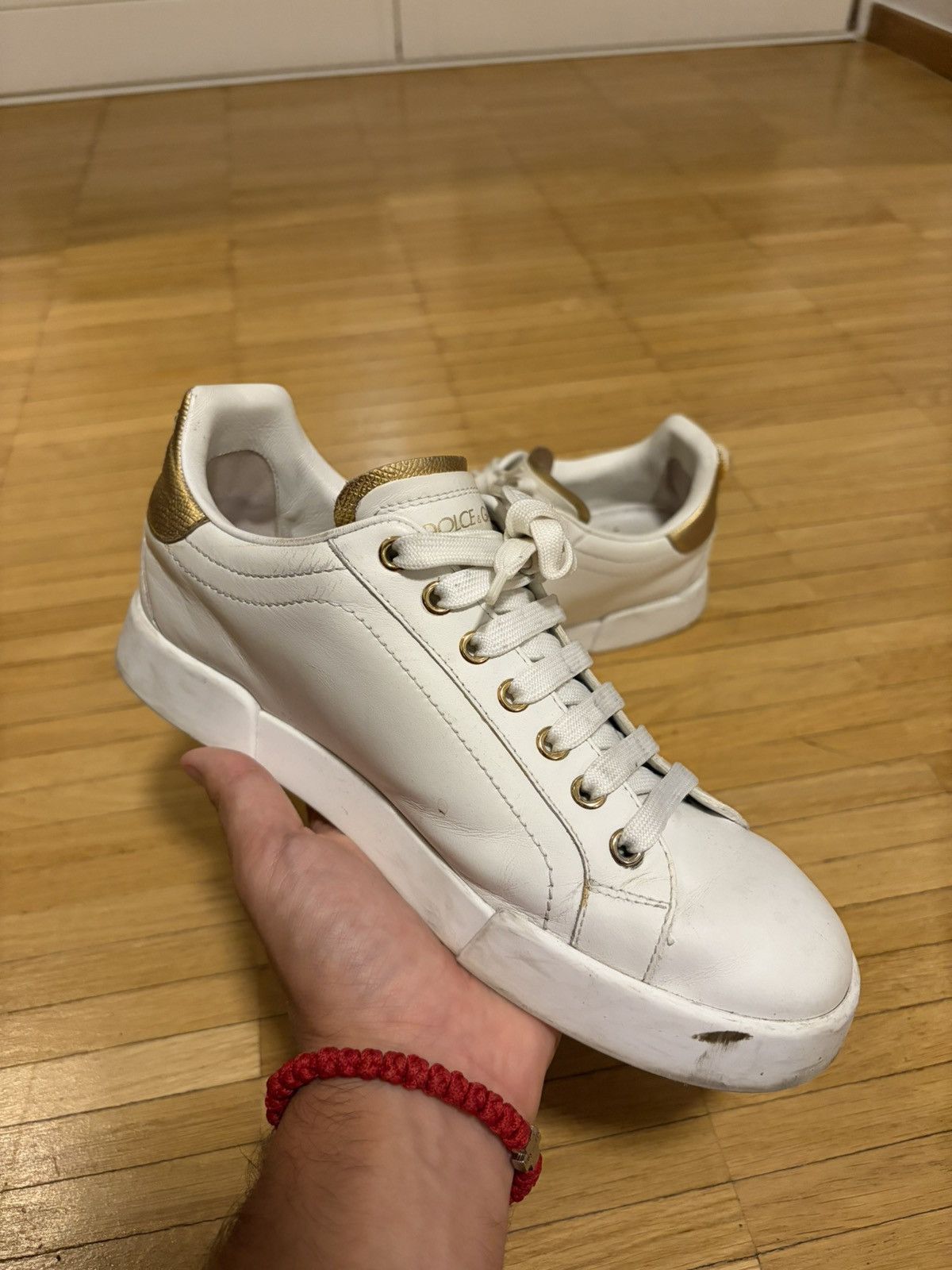 Dolce & Gabbana Dolce & Gabbana white gold Sneaker Size US 8 / IT 38 - 4 Thumbnail
