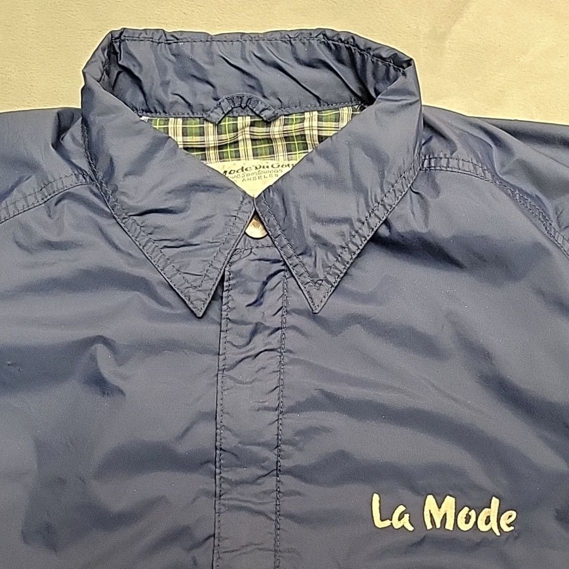 Vintage VINTAGE LaMode DuGolf Gore Tex Jacket Men L Blue Bomber Wind-Resistant Water-Resistant Golf Plaid Lined Size US L / EU 52-54 / 3 - 3 Thumbnail
