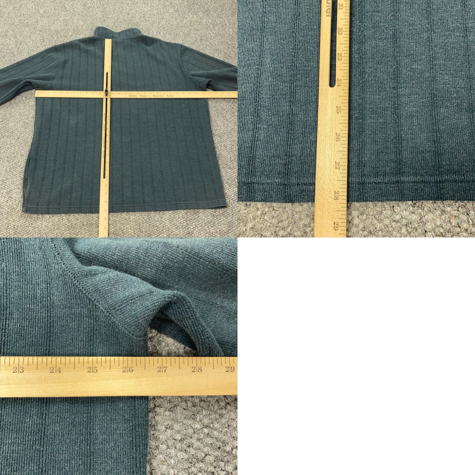 Vintage Columbia Mens Sweater 2XL Blue 1/4 Zip Pullover Long Sleeve Embroidered Knit Mock Neck Casual Business Winter Fall Spring Size US XXL / EU 58 / 5 - 8 Thumbnail