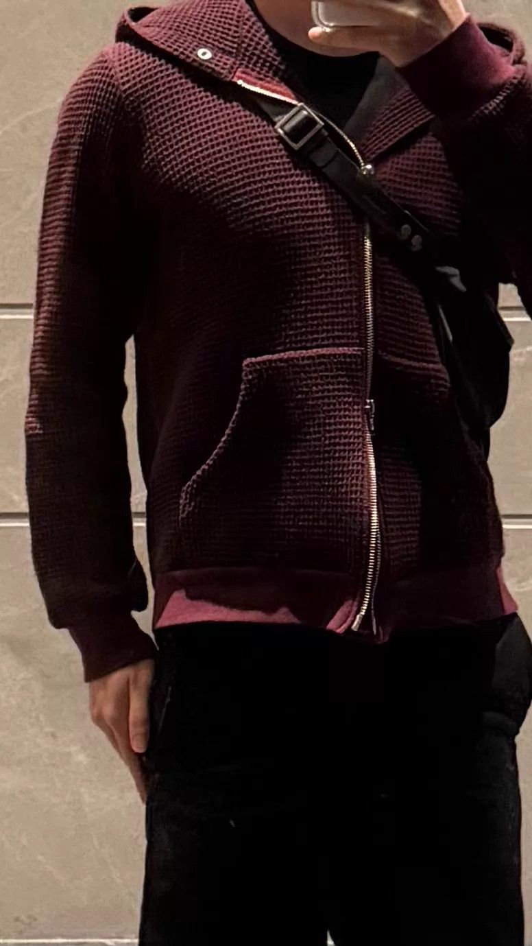 Undercover UNDERCOVER Burgundy Rivet Slant Zip Hoodie 9/10 Unisex 2 Size US M / EU 48-50 / 2 - 8 Thumbnail