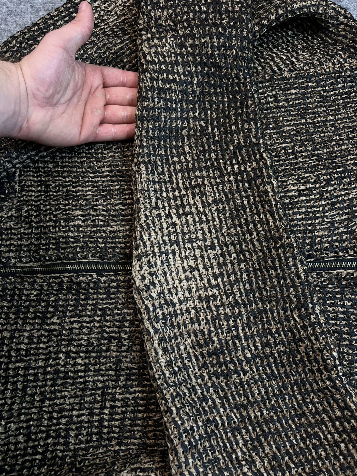Issey Miyake VINTAGE ARCHIVE ISSEY MIYAKE JAPAN PAPER KNIT HAND MADE SWEA Size US XL / EU 56 / 4 - 7 Thumbnail