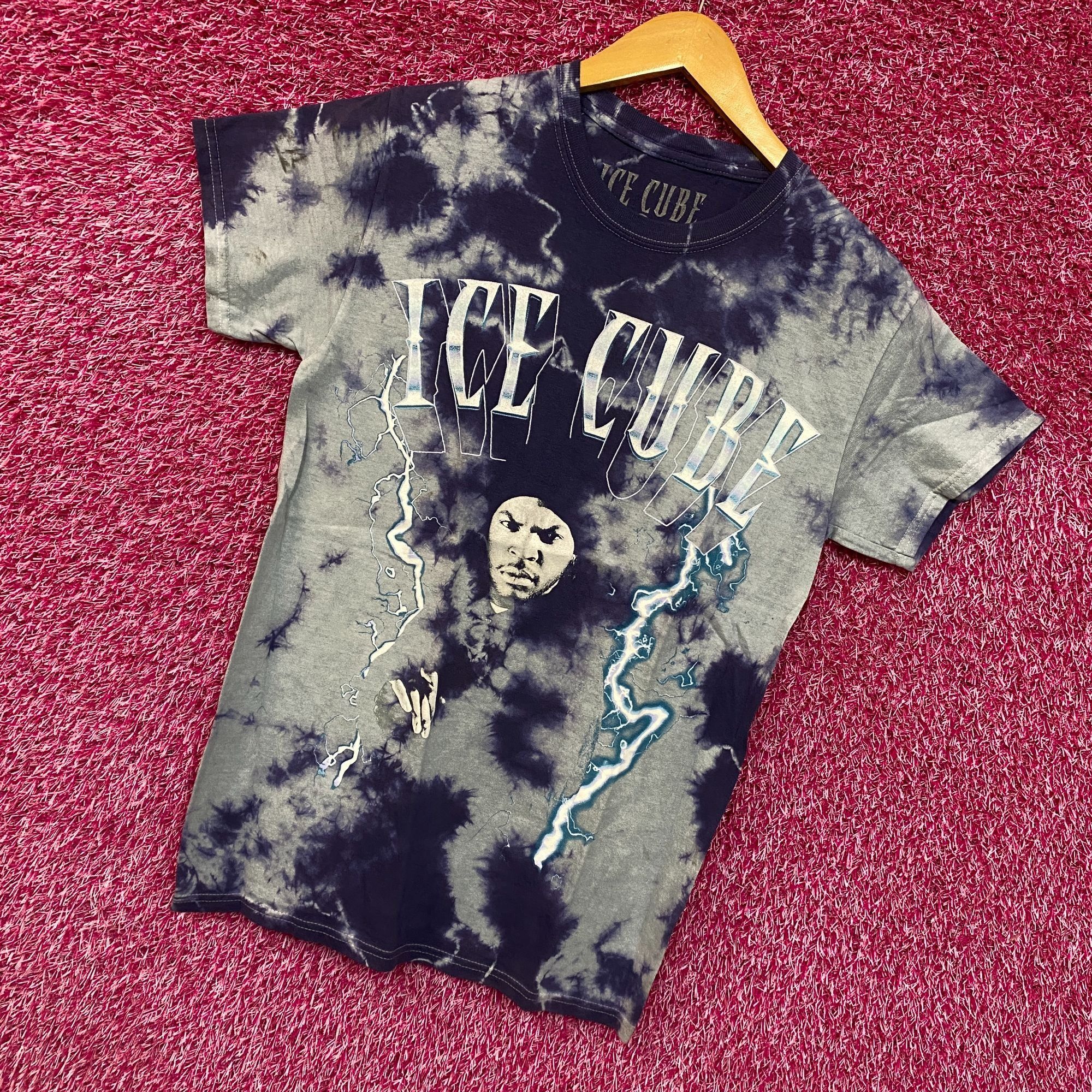 Rap Tees Ice Cube Electrifying West Coast Vey Own Rap Icon Tie Dye S Size US S / EU 44-46 / 1 - 3 Thumbnail