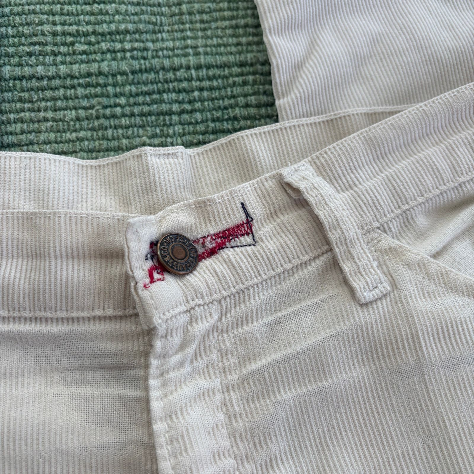Levi's × Vintage 1970's vintage Levi's white tab corduroy straight leg pants Size US 36 / EU 52 - 5 Thumbnail