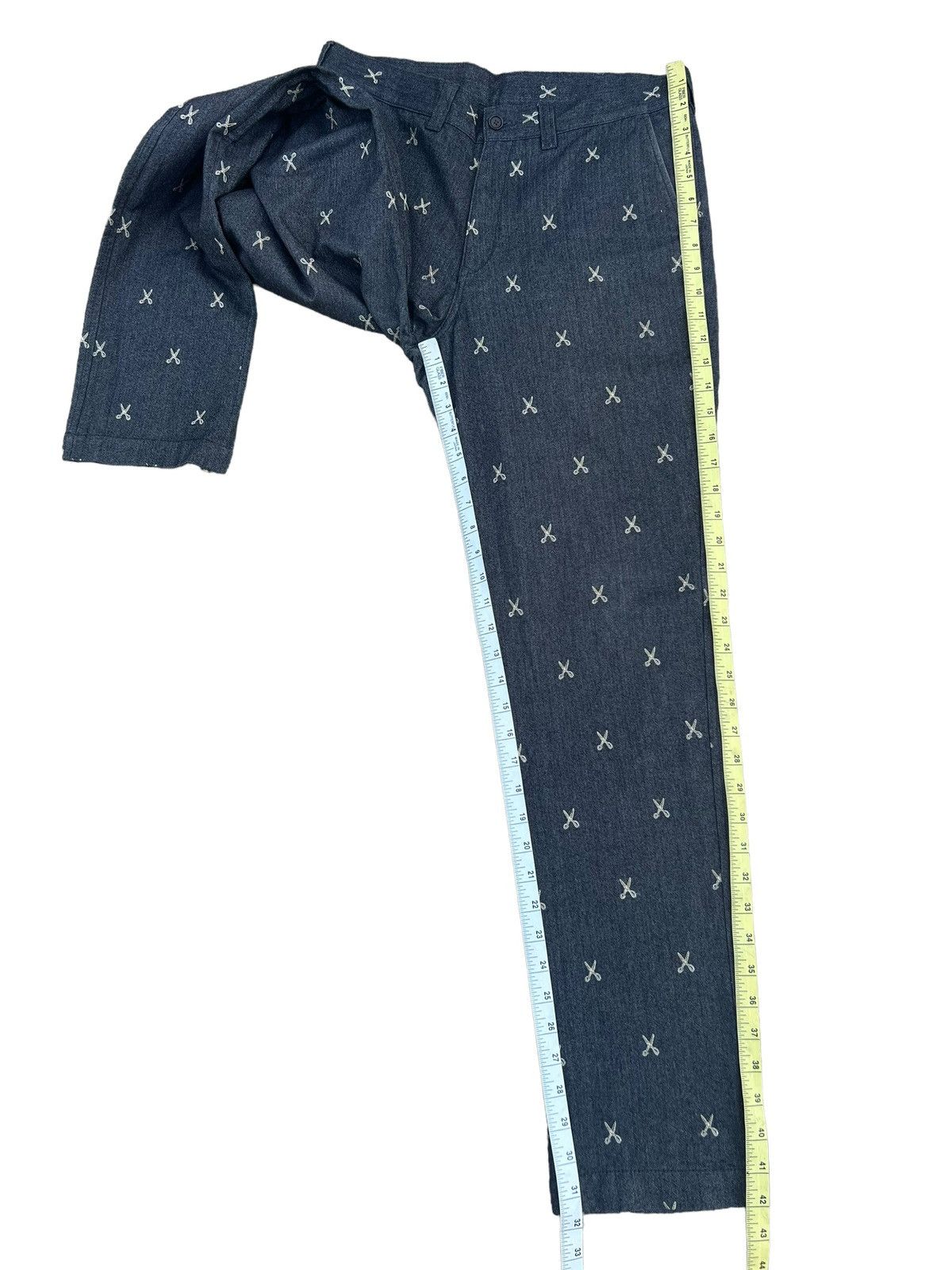ABAHOUSE × Hysteric Glamour × Japanese Brand ABAHOUSE Japan Atomic Embroidery Scissors HBT Trouser Pant Size US 31 - 5 Thumbnail