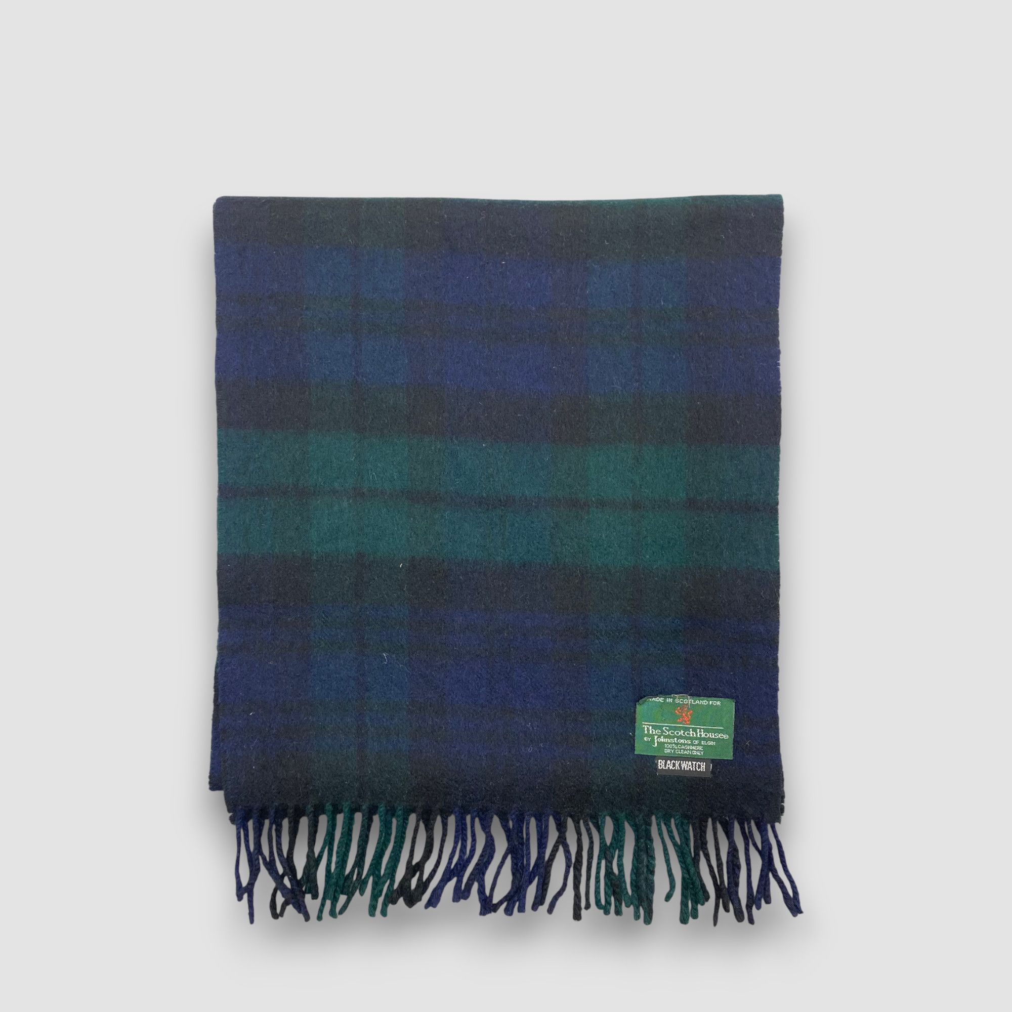Johnstons Of Elgin Vintage Johnstons of Elgin Scarf Muffler Wool Plaid Scarves Size ONE SIZE - 2 Thumbnail