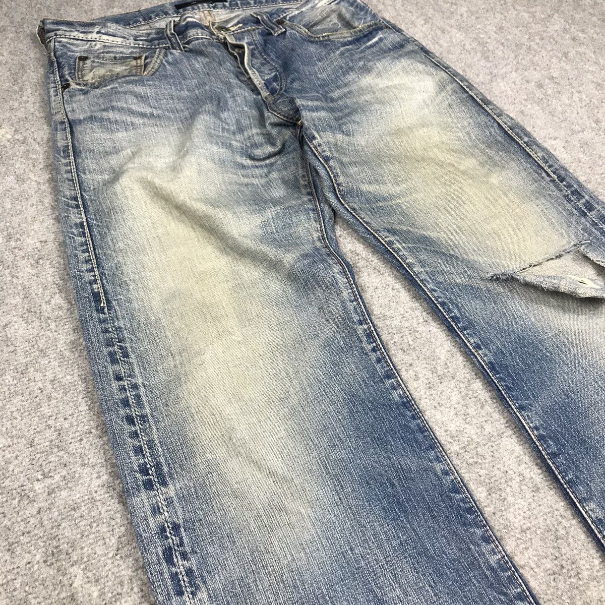 Japanese Brand × Johnbull JOHN BULL DISTRESSED DENIM RARE DENIM PANTS 145 Size US 30 / EU 46 - 5 Thumbnail