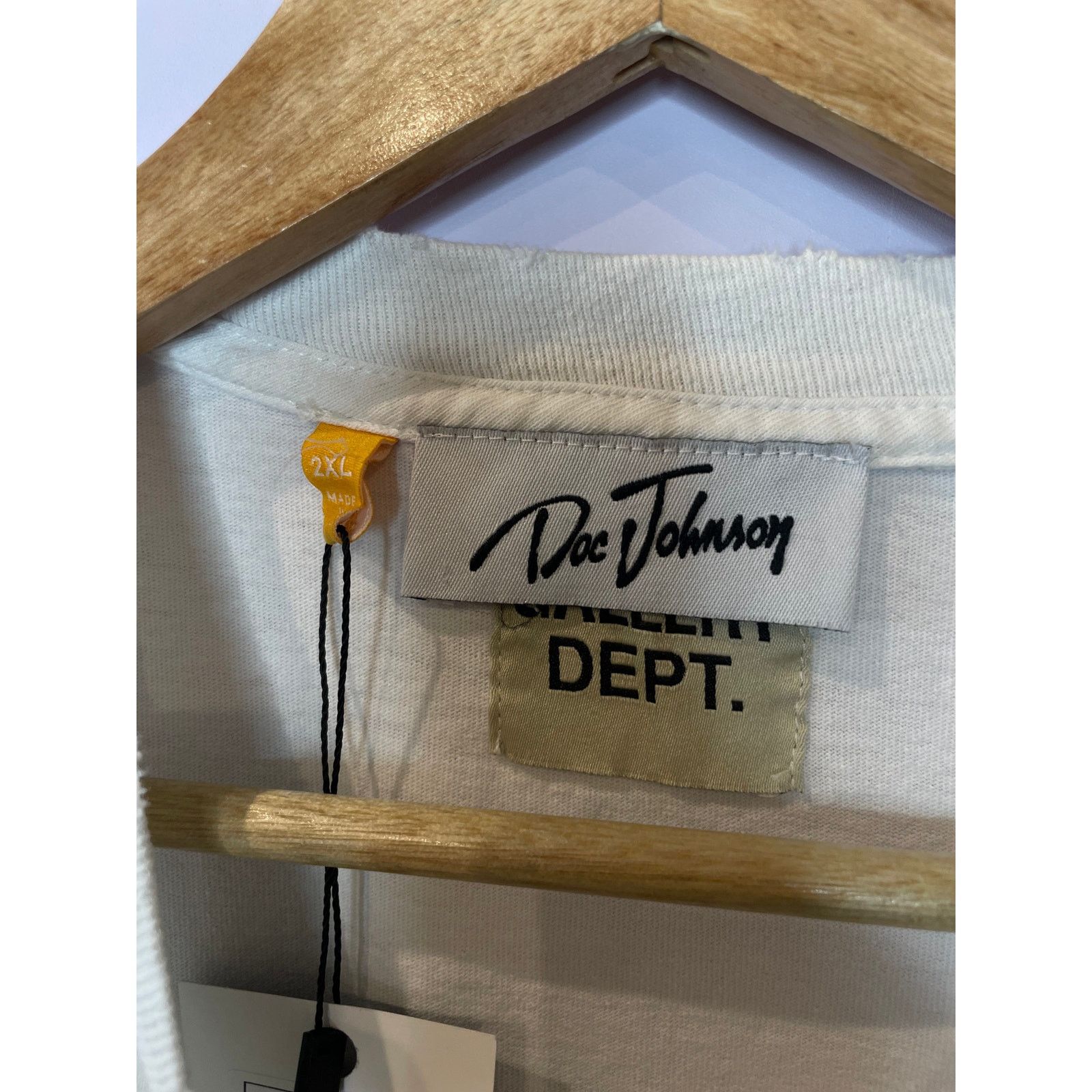 Gallery Dept. Gallery Dept Tee White Doc Johnson Pink Used XXL Size US XXL / EU 58 / 5 - 3 Thumbnail