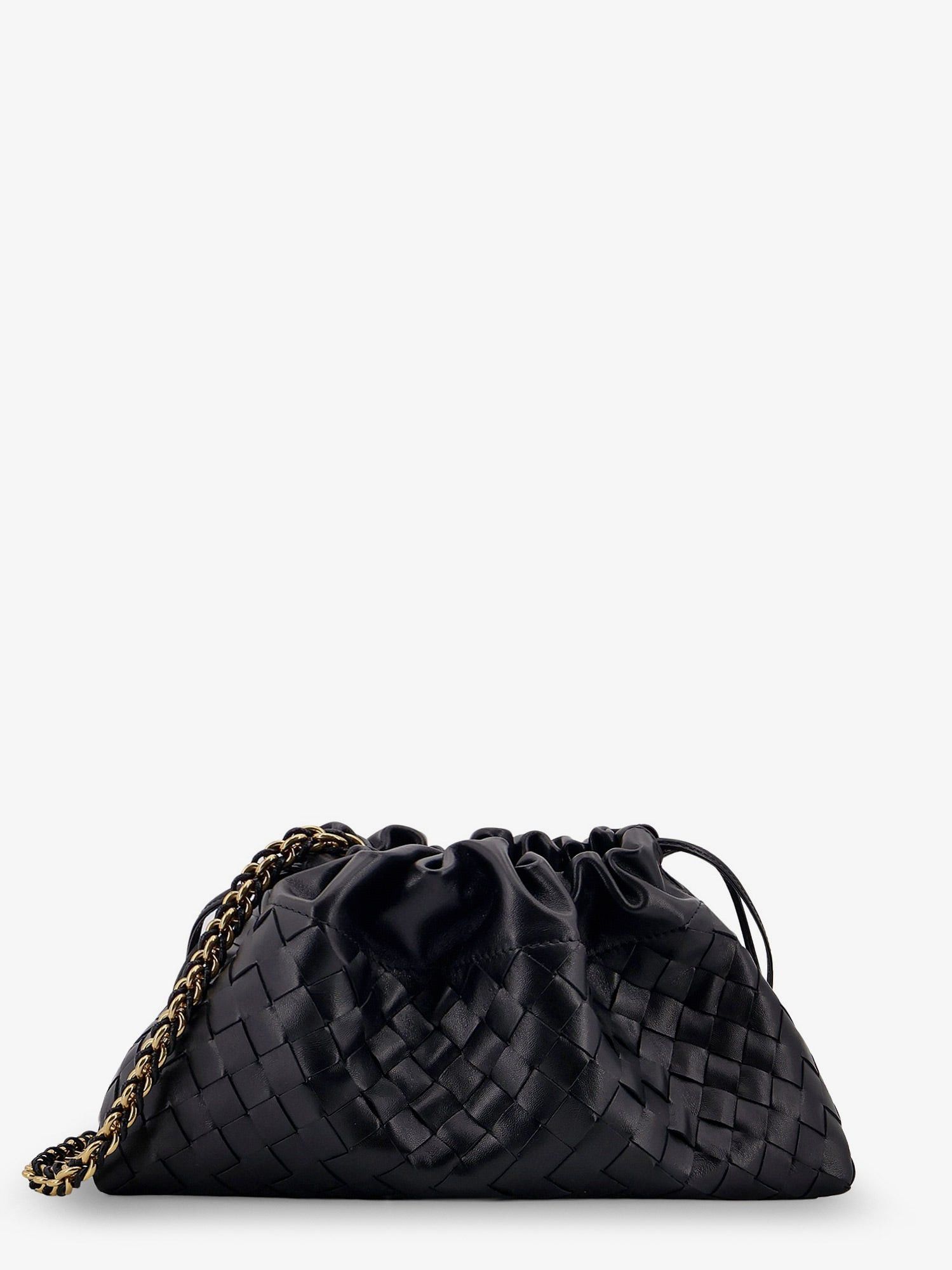 クラッチバッグ Bottega Veneta Leather Dustbag Clutch With Intrecciato Motif Bottega Veneta Leather Dustbag Clutch With Intrecciato Motif