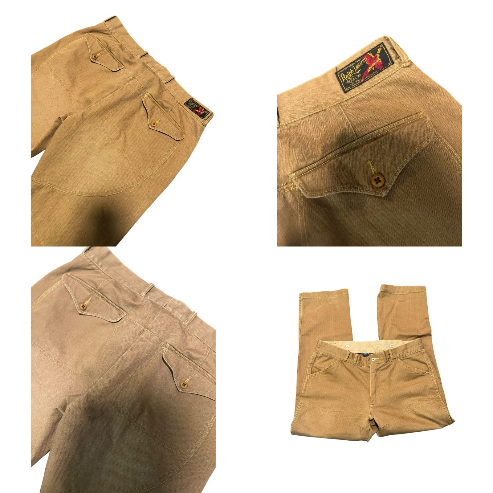 Polo Ralph Lauren VINTAGE Polo Ralph Lauren Men’s Sportsman Hunting Riding Pants Khaki 34/30 Straight Fit Rare Size US S / EU 44-46 / 1 - 8 Thumbnail
