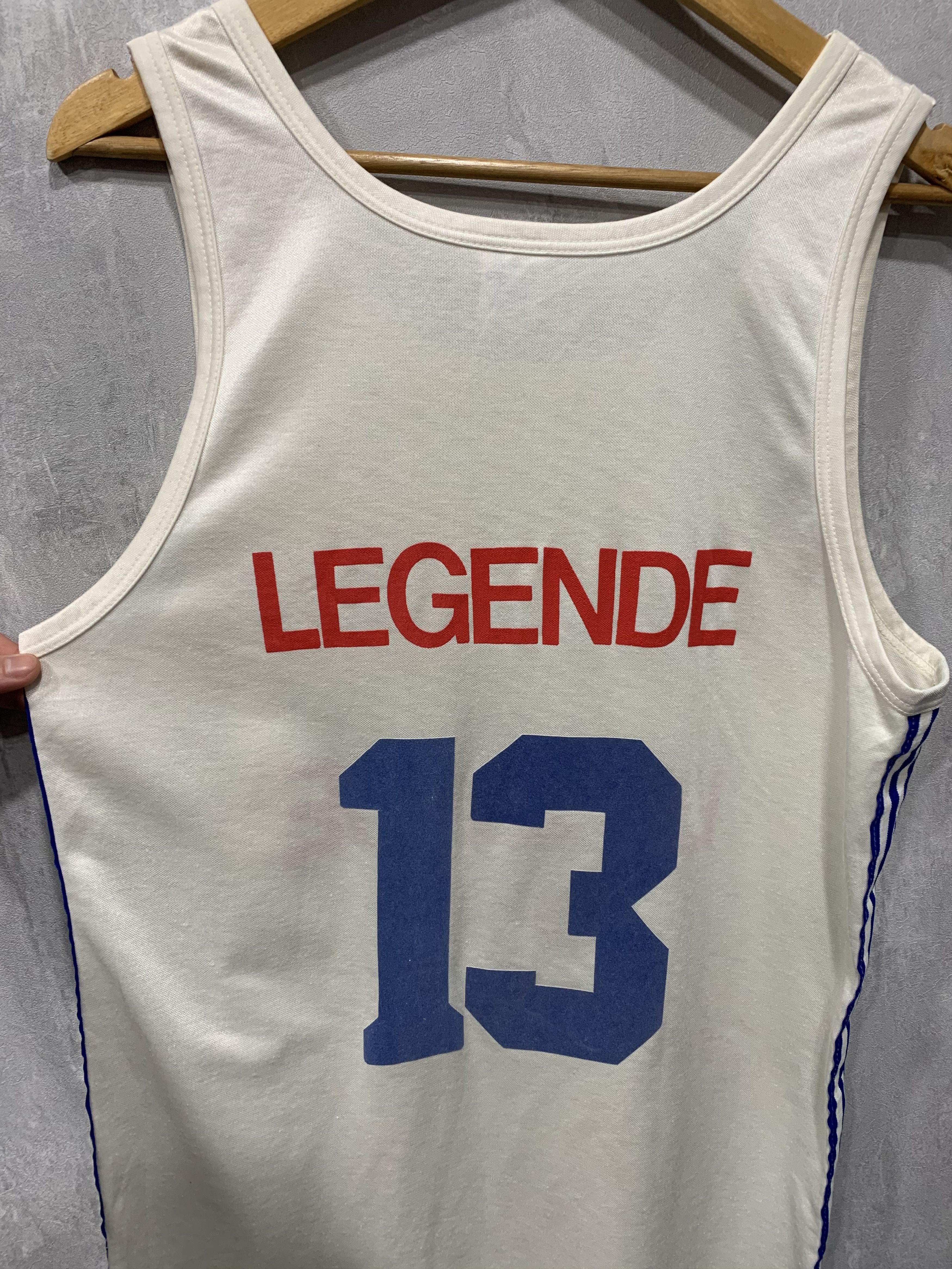 Adidas × Vintage Vintage Adidas Tank Top Sleeveless Legende Big Logo Rare 80s Size US L / EU 52-54 / 3 - 12 Thumbnail