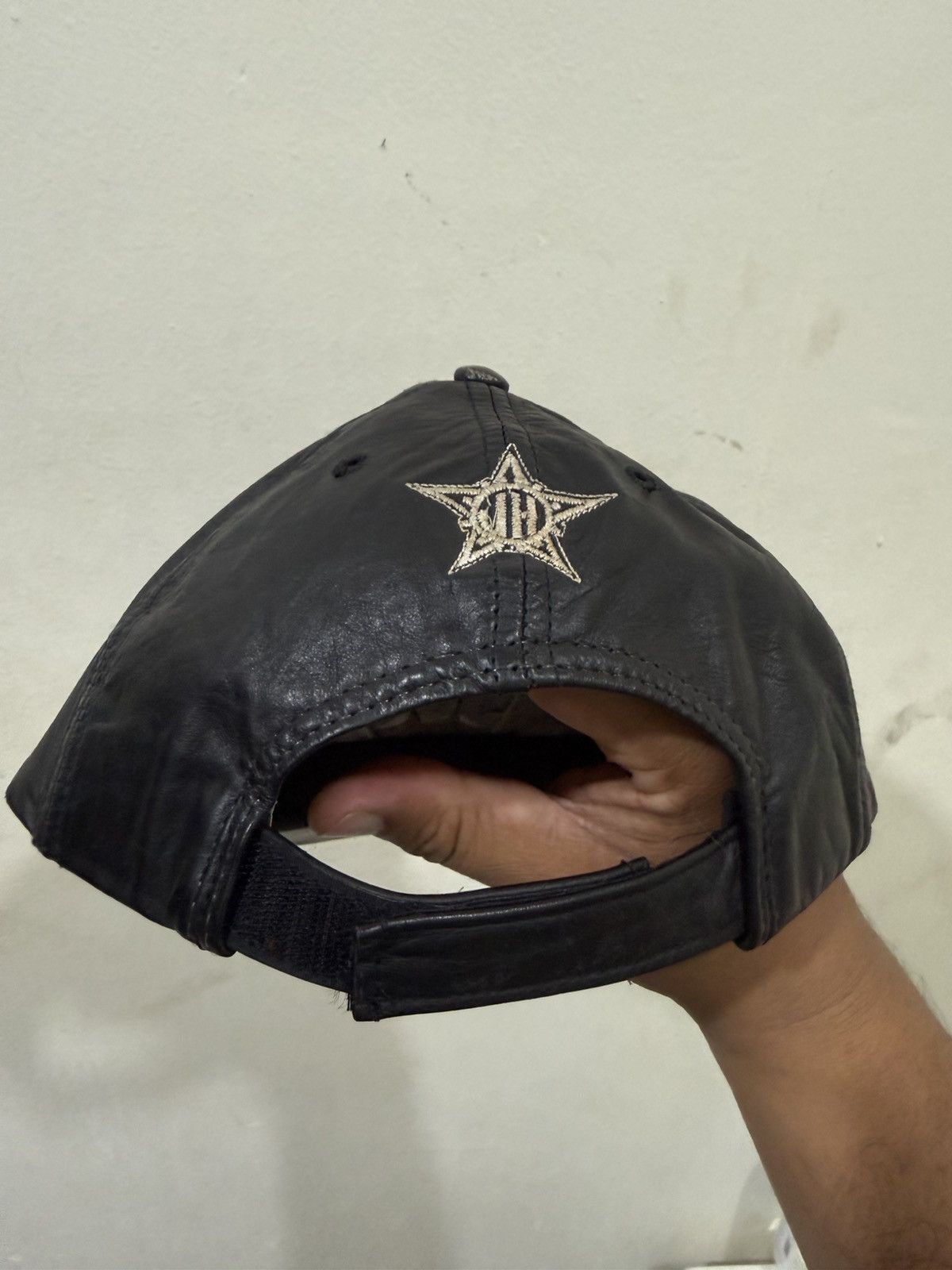 NFL 90's Leather Oakland Raiders Made in USA Cap Size ONE SIZE - 4 Thumbnail