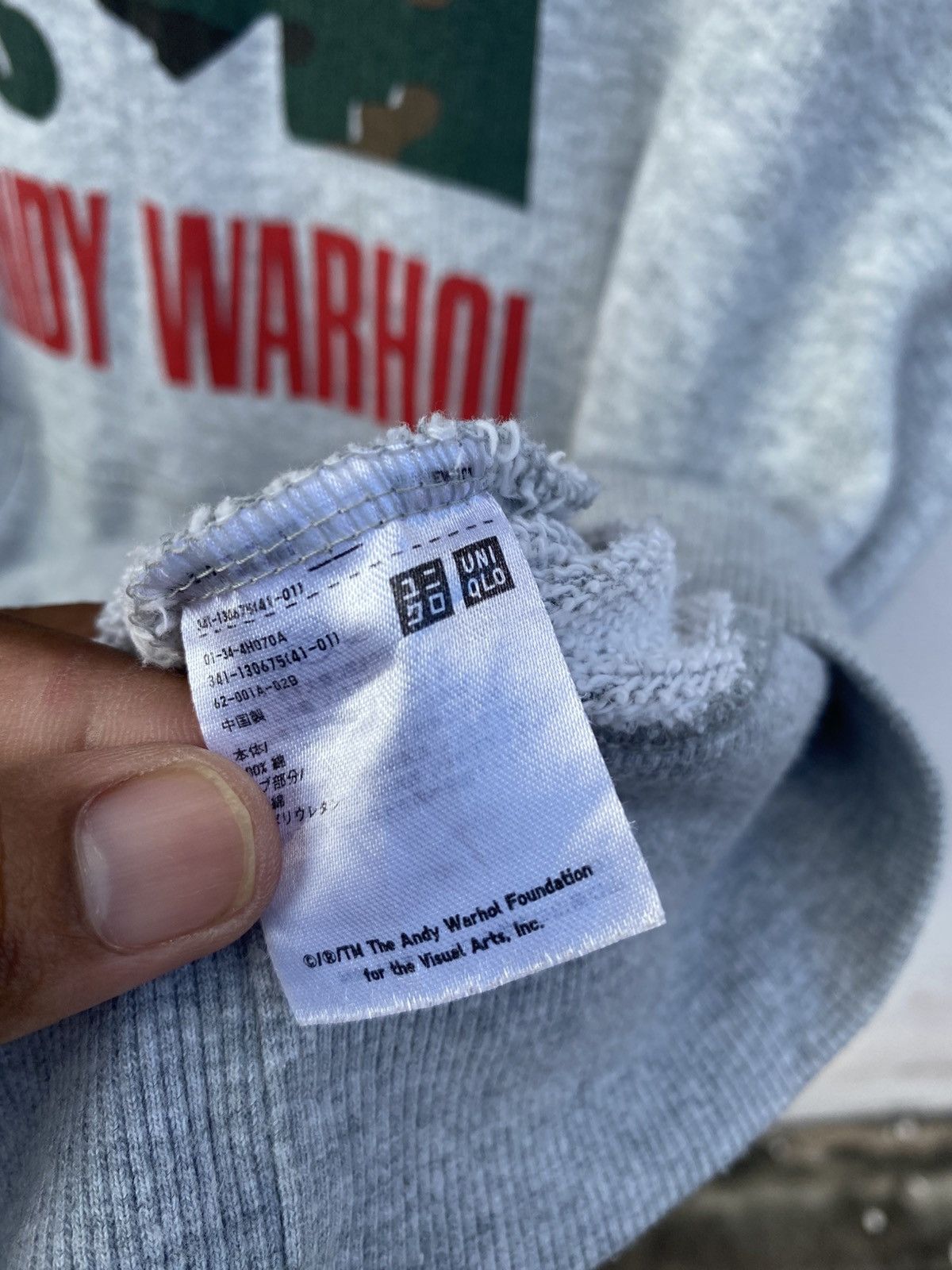 Andy warhol camo big logo hoodie / sweatshirt