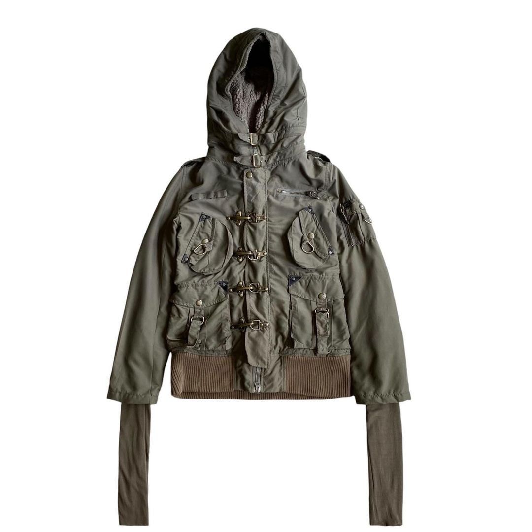 Japanese Brand Fakedelic inner sherpa multipocket hooded heavy jacket Size S / US 4 / IT 40 - 1 Thumbnail