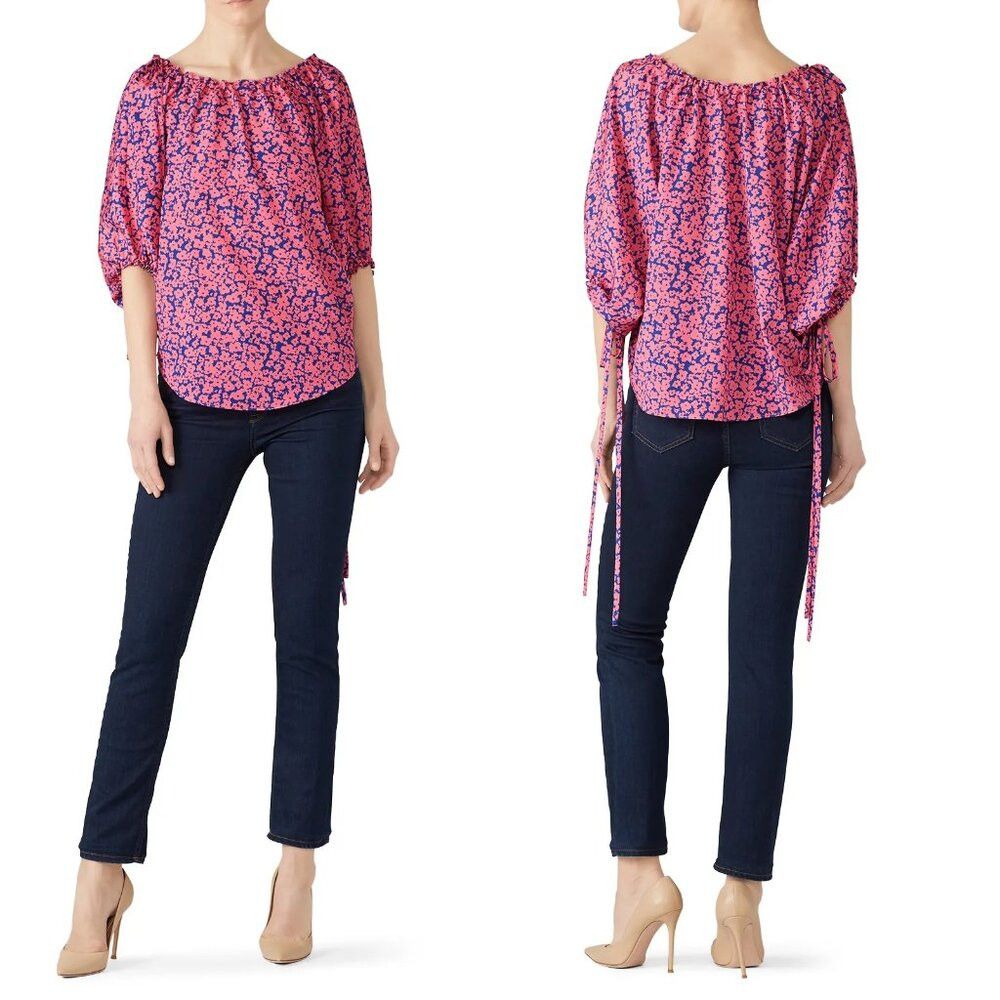 Derek Lam 10 Crosby Derek Lam Pink Drawstring Balloon Blouse Size IT 46 US L Size L / US 10 / IT 46 - 1 Thumbnail