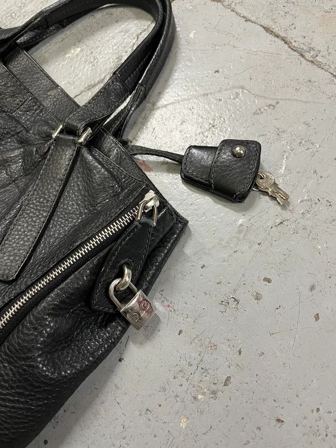 Dolce & Gabbana 2000s Dolce & Gabbana Black Kati Multi Zips Handle Bag Size ONE SIZE - 3 Thumbnail