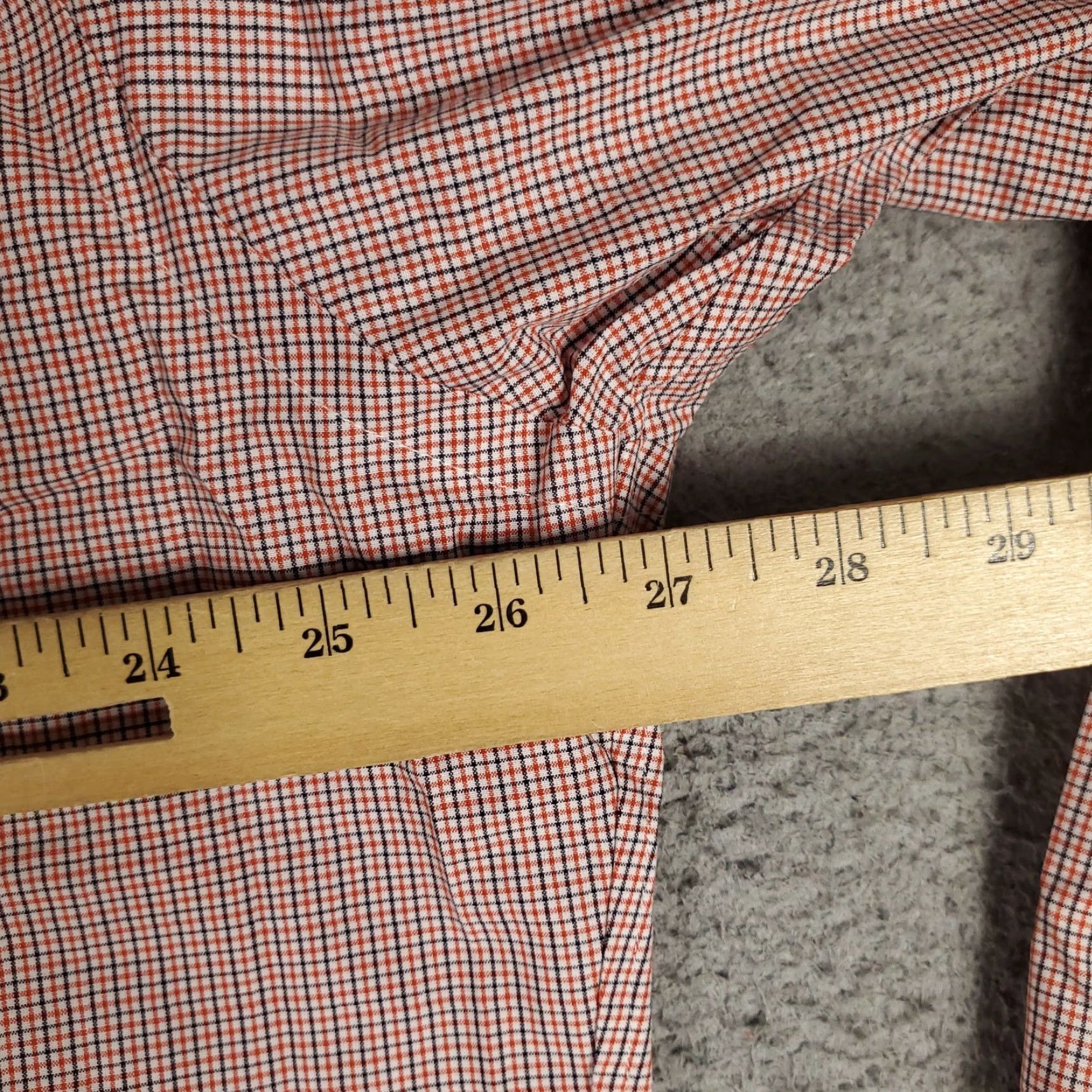 Ralph Lauren Ralph Lauren Shirt Mens 18 Custom Fit Plaid Button Up Long Sleeve Orange Blue Mens Size US XXL / EU 58 / 5 - 6 Thumbnail