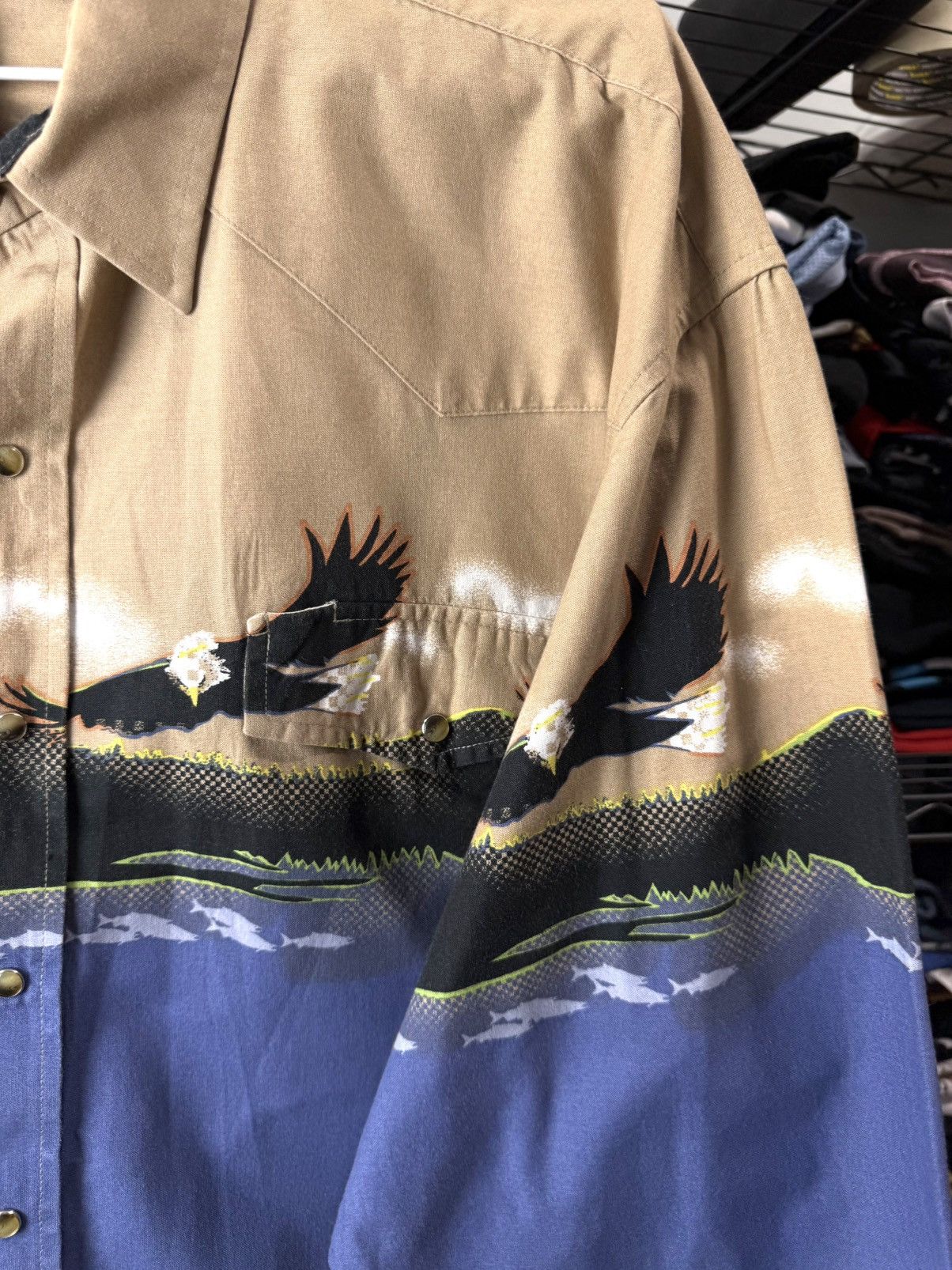 Cowboy Equipment Vintage Western Cowboy Rodeo Shirt Eagle American Style Size US XL / EU 56 / 4 - 7 Thumbnail