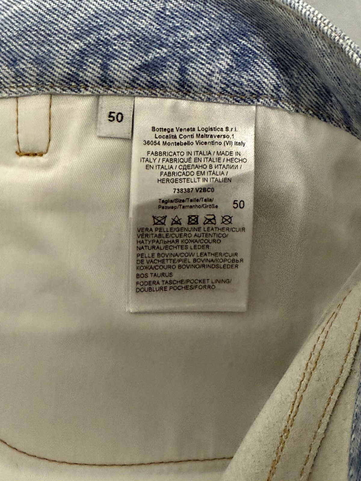 Bottega Veneta Bottega Veneta Denim print Leather jeans Size US 34 / EU 50 - 6 Thumbnail