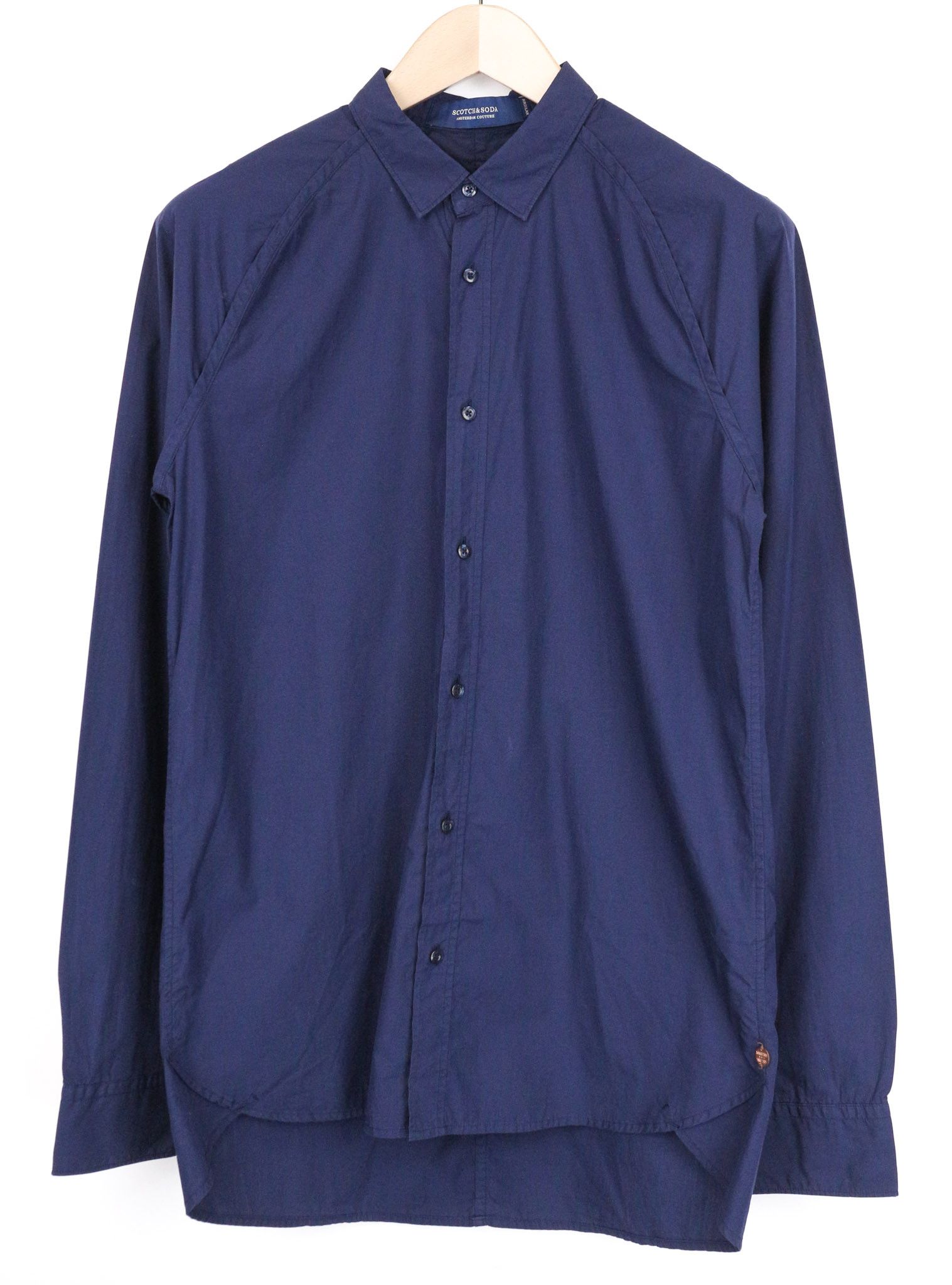 Scotch & Soda AMS COUTURE M Dark Blue Cotton Long Sleeve Shirt 75410 Size US M / EU 48-50 / 2 - 1 Thumbnail