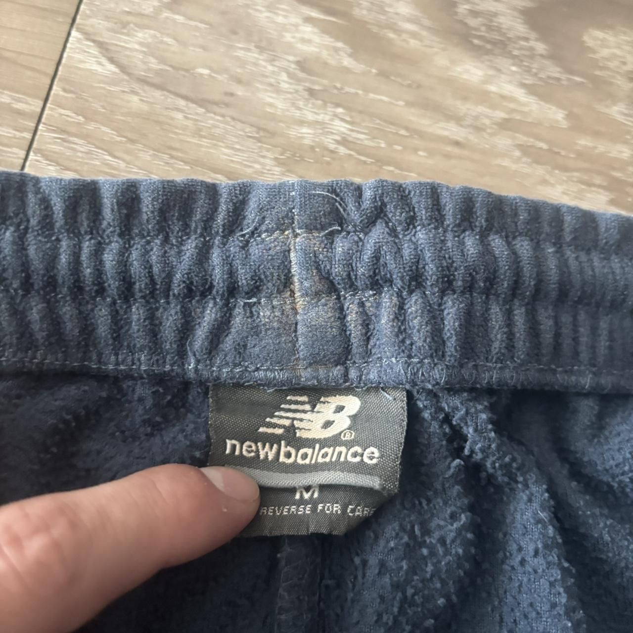 Japanese Brand Crazy Vintage Y2K/2000s Baggy Navy Blue New Balance Fleece Essential Sweatpants! Size M Size US 32 / EU 48 - 8 Thumbnail