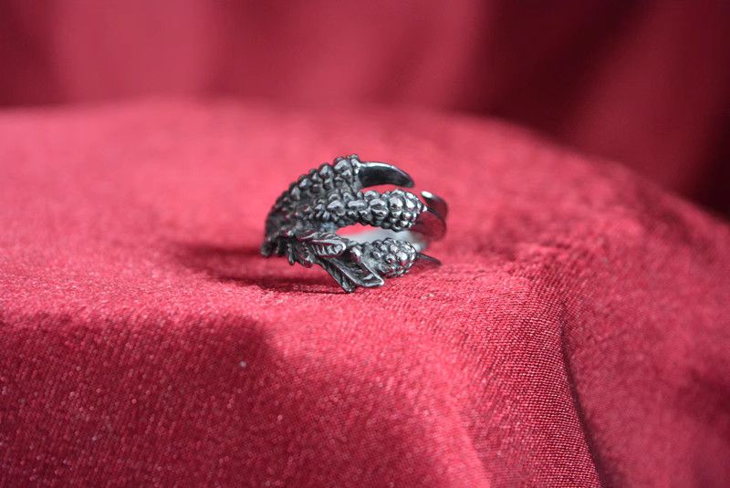 Jewelry Eagle's Claw Jewelry Rings Open Size Chrome Ring (Size 7-13) Size ONE SIZE - 6 Thumbnail
