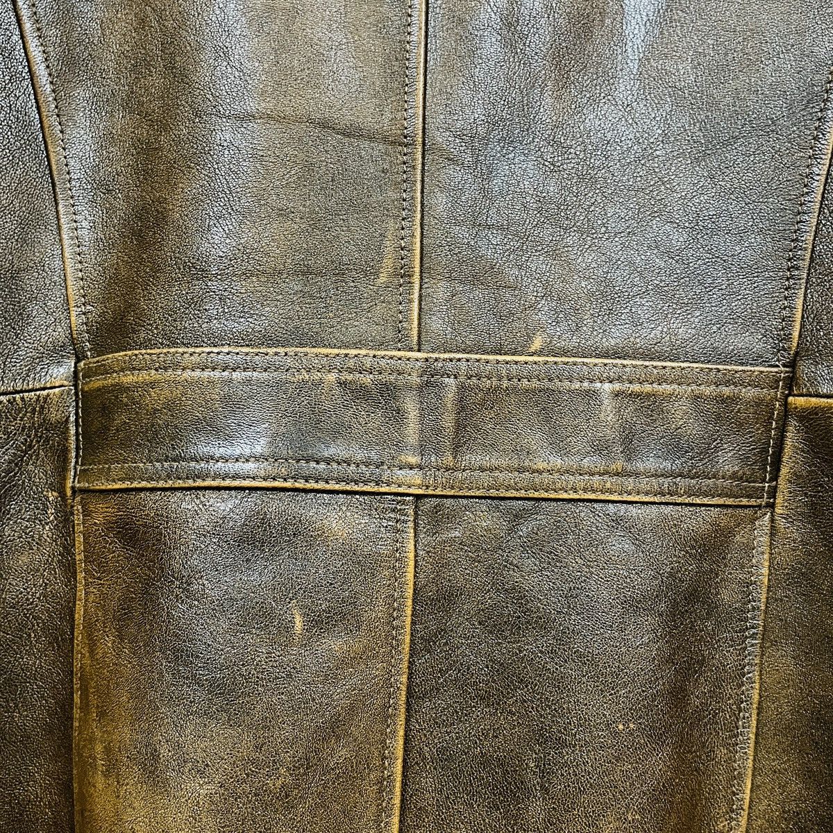 Genuine Leather × John Varvatos JOHN VARVATOS GOAT LEATHER TRENCH COAT ITALY SIZE 52 Size US L / EU 52-54 / 3 - 16 Thumbnail