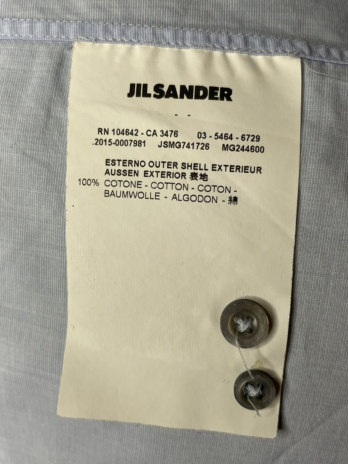 Jil Sander Jil Sander Dress Shirt - Size 40 / 15-3/4 Size US M / EU 48-50 / 2 - 5 Thumbnail