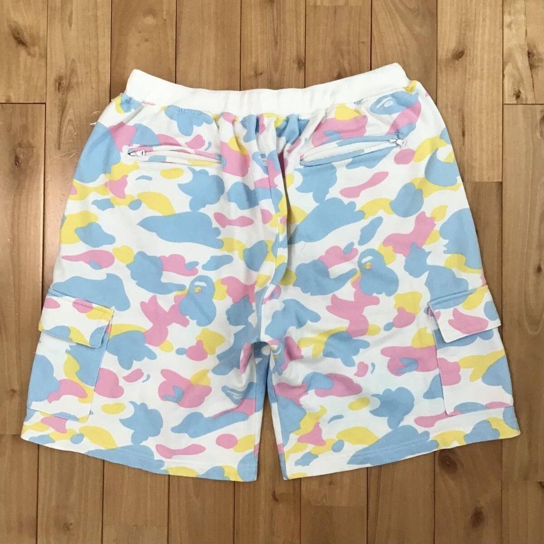 Bape BAPE Multi camo sweat cargo shorts cotton candy camo ★size M Size US 32 / EU 48 - 3 Thumbnail