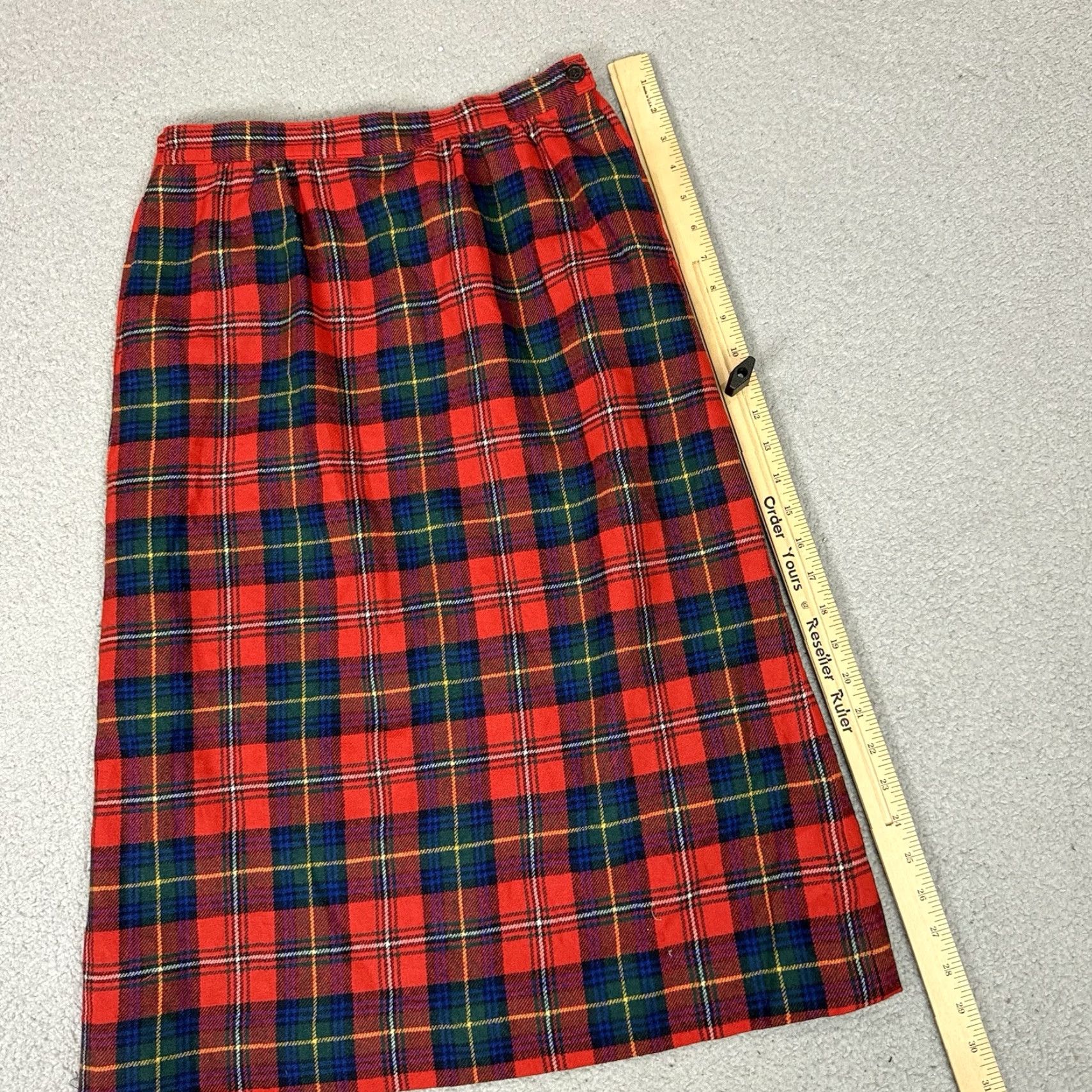 Pendleton Pendleton Skirt Womens 8 Red Boyd Tartan Plaid Wool Midi Academia Vintage Kip Size 30" / US 8 / IT 44 - 5 Thumbnail