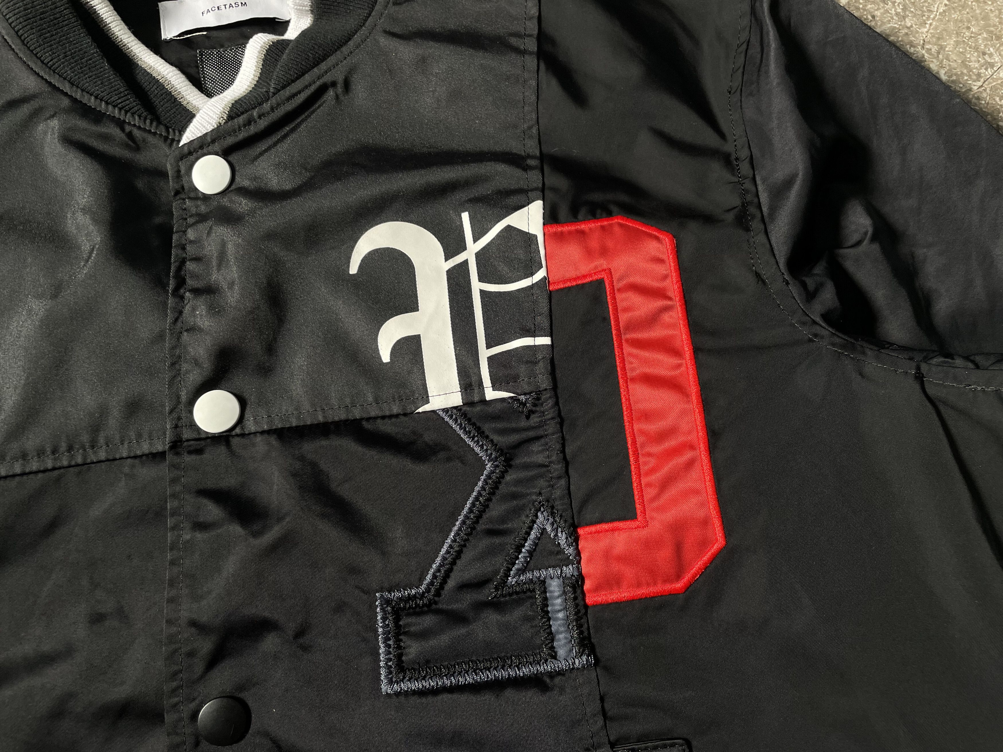 Facetasm FACETASM - Runway 16SS - MIXED STADIUM JACKET Size US M / EU 48-50 / 2 - 5 Thumbnail