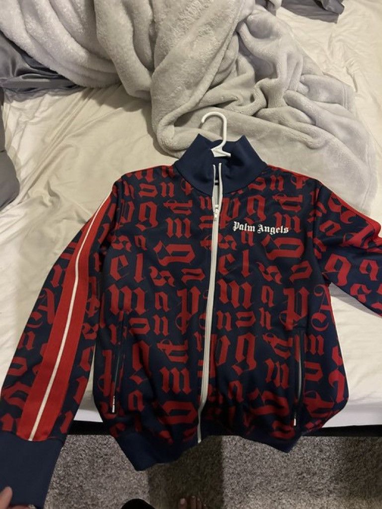 image of Palm Angels Jacket in Blue, Men's (Size Medium)