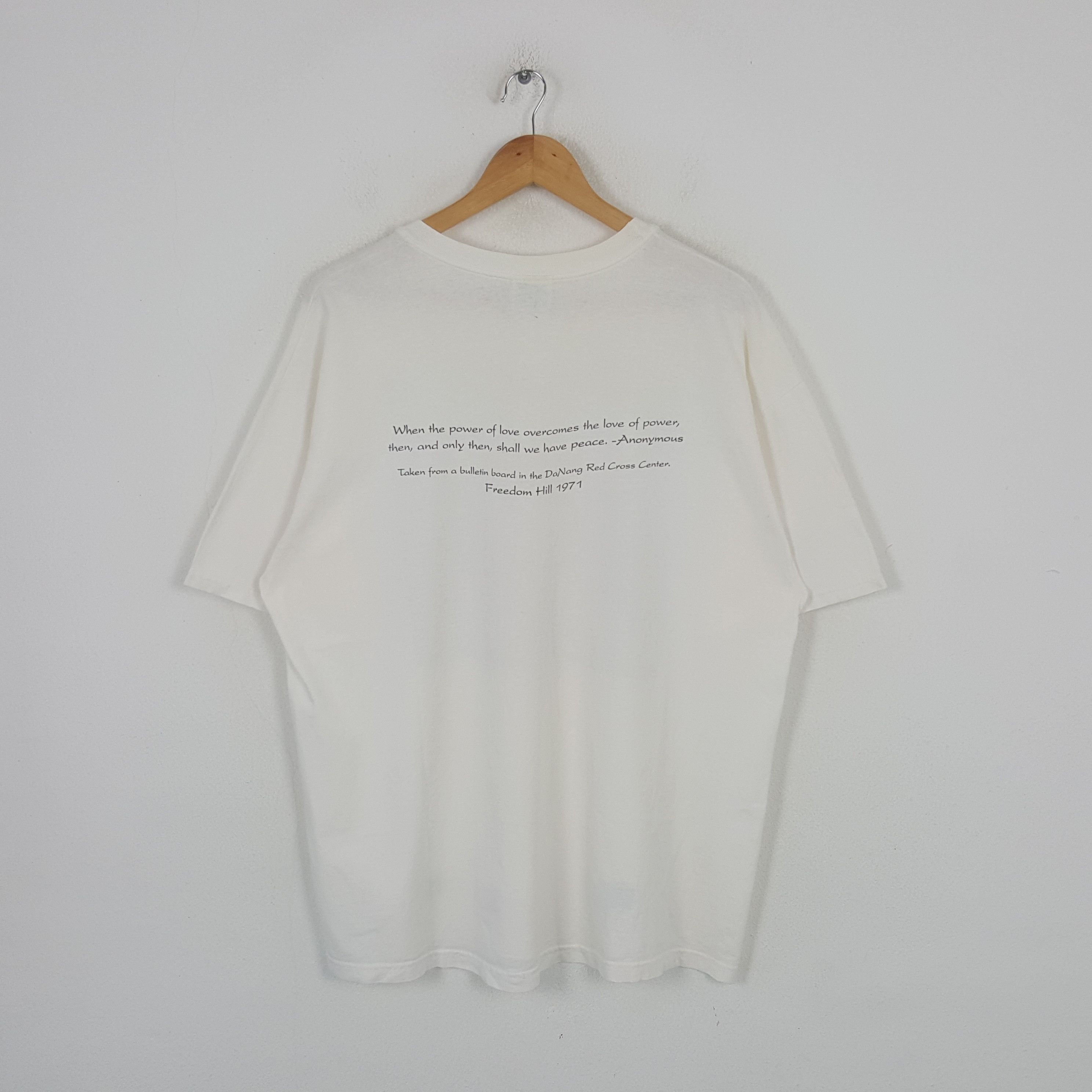 Vintage Vintage White Angel Monument Freedom Hill 1971 Tshirt RR3 Size US XL / EU 56 / 4 - 3 Thumbnail