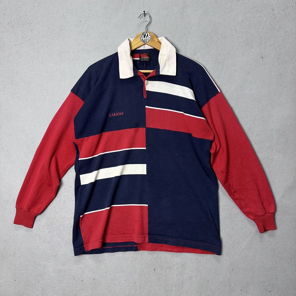 Canterbury of New Zealand Vintage Canterbury Rugby Shirt Made in Australia Size US L / EU 52-54 / 3 - 1 Thumbnail