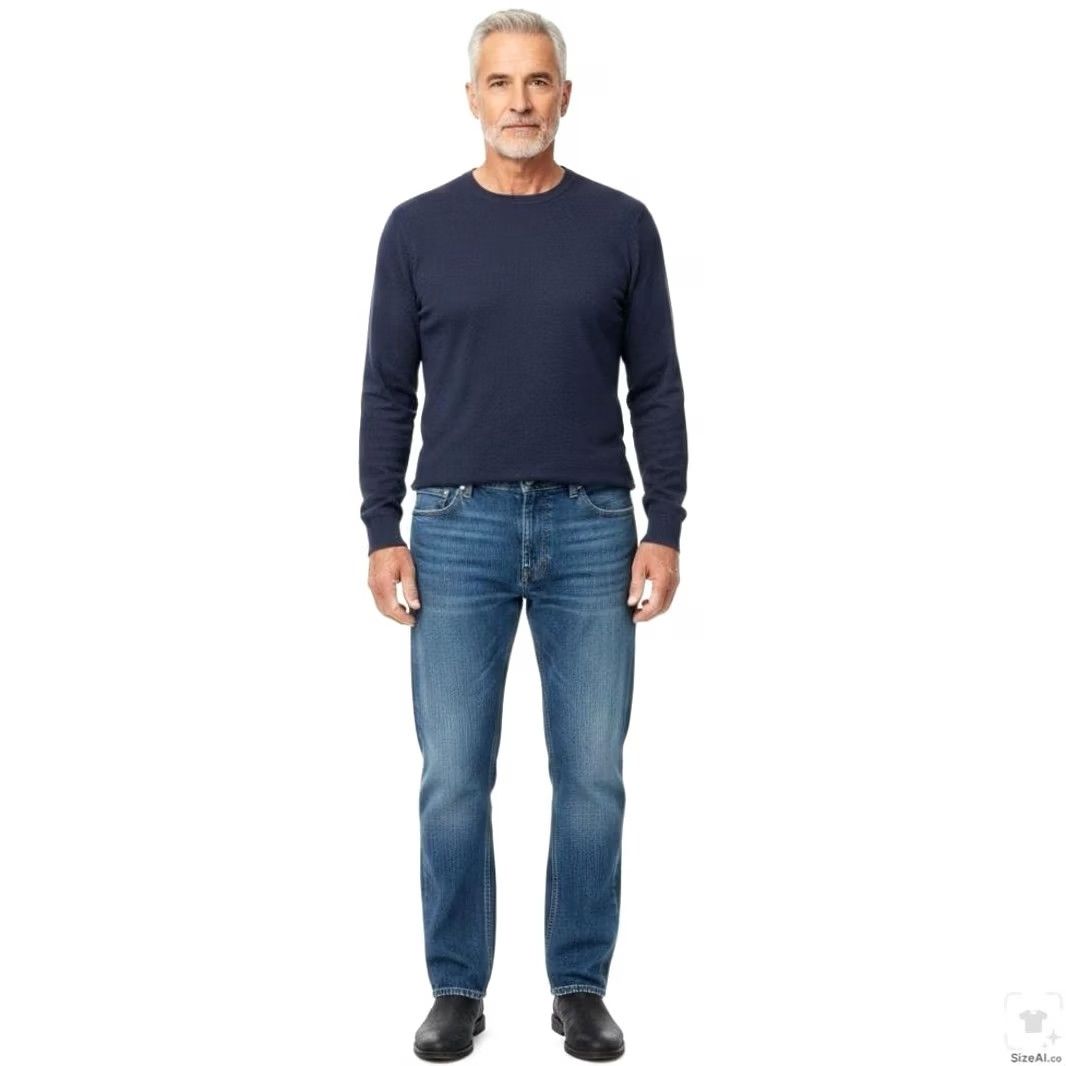 Levi's Levi's 514 Jeans Mens 38x32 Blue Medium Wash Straight Denim Zip Fly Regular Fit 5-Pocket World USA Leather Patch Logo Vintage: No Size US 38 / EU 54 - 4 Thumbnail